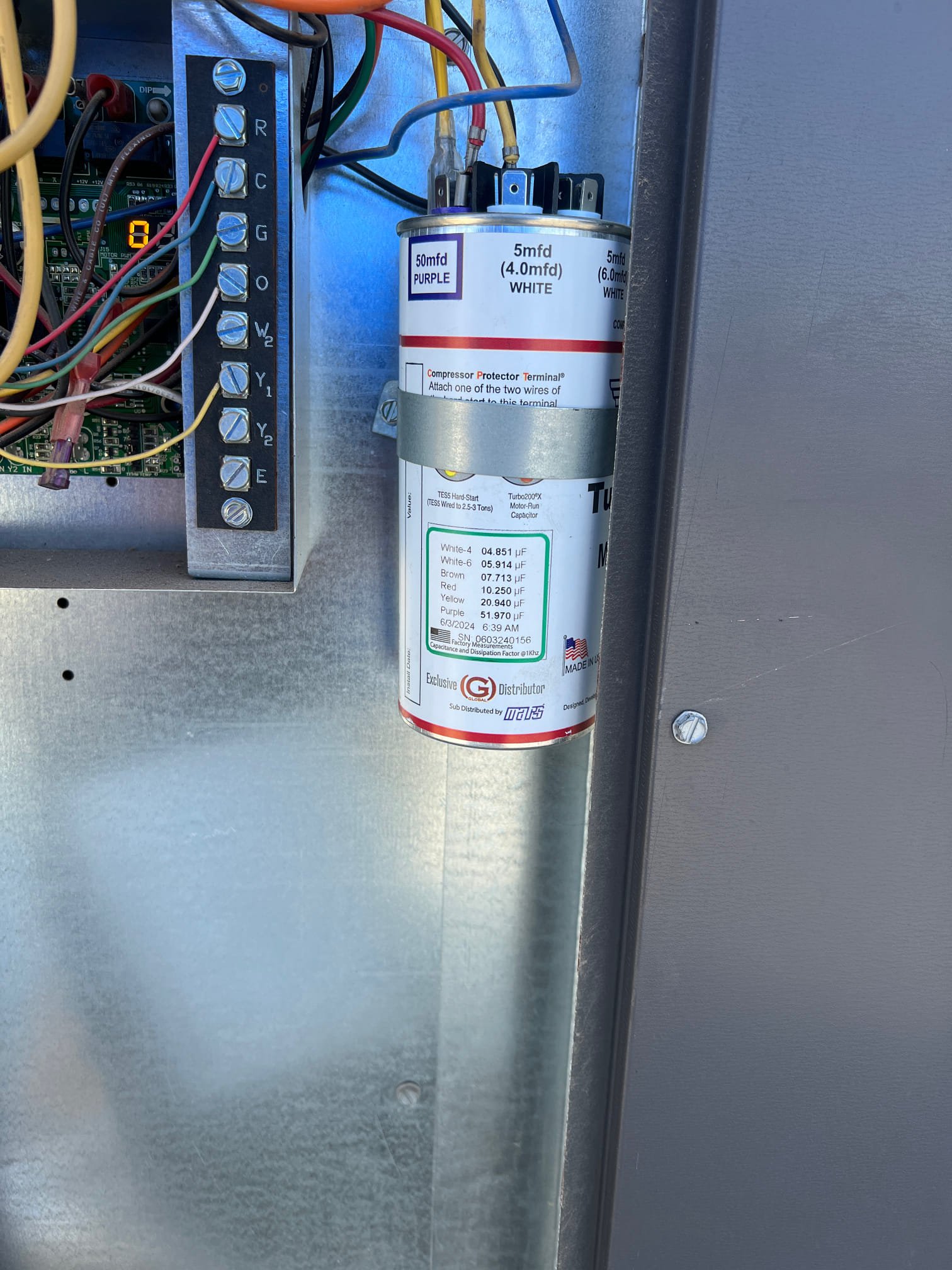 The 1075 outdoor fan motor had gone bad. This had caused overheating issues with the compressor and damaging the capacitor for the compressor. I replaced the motor and capacitor and the unit is operating properly at this time.

DESCRIPTION
Platinum Cool Home Membership - 1 System
Includes two maintenance visits per year
Front of the line, priority service over everyone else, guaranteed service within 24 hours
Discounted $37 diagnostic fee (versus regular diagnostic fee of $97)
No weekend or after hour fees
100% of your protection plan goes toward your future system replacement (capped at $1,500)
10% Discount on any repair work needed
$200 Discount on Home Performance upgrades
https://www.idealairaz.com/flipbook/cool-home/?page=1
