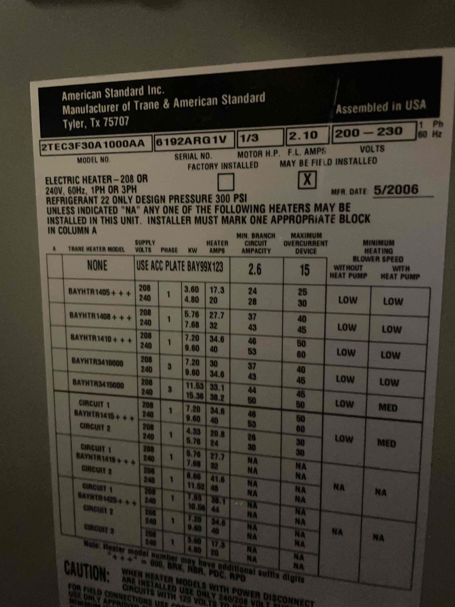 Vertical transition measurements 