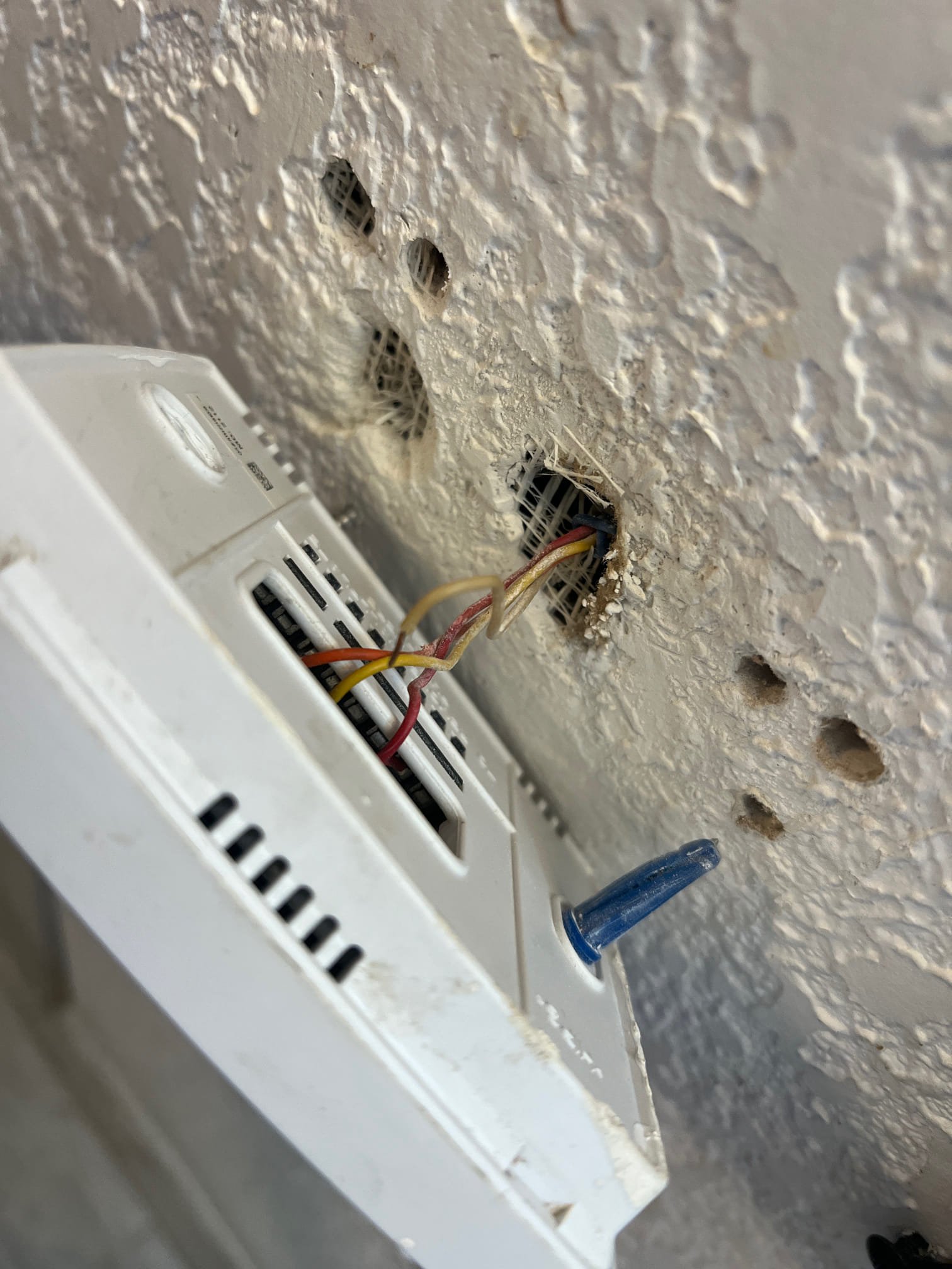 The unit was frozen over. The thermostat had a wire that came out not allowing the blower to run. I measured for the filters. These will need a cut to fit filter 35 inches long by 7 1/2 inches wide. These can be found at Home Depot, true value or Ace. The unit is still frozen and is not a heat pump. I had Sierra run the blower until the ice is gone so she can get cooling again. 
The unit was frozen over. The thermostat had a wire that came out not allowing the blower to run. I measured for the filters. These will need a cut to fit filter 35 inches long by 7 1/2 inches wide. These can be found at Home Depot, true value or Ace. The unit is still frozen and is not a heat pump. I had Sierra run the blower until the ice is gone so she can get cooling again. 