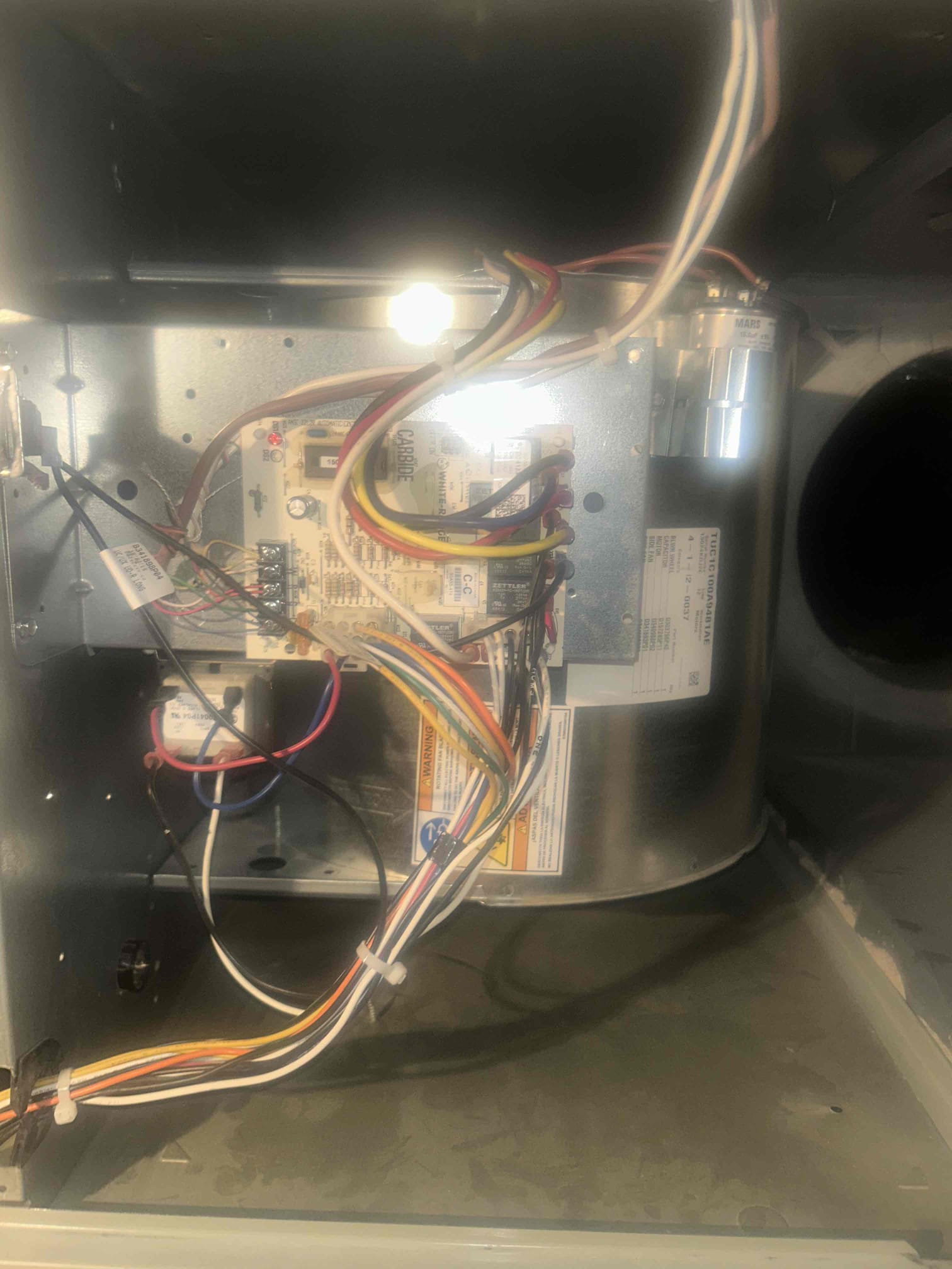 Performed the inspection in heating. No issues found at this time.