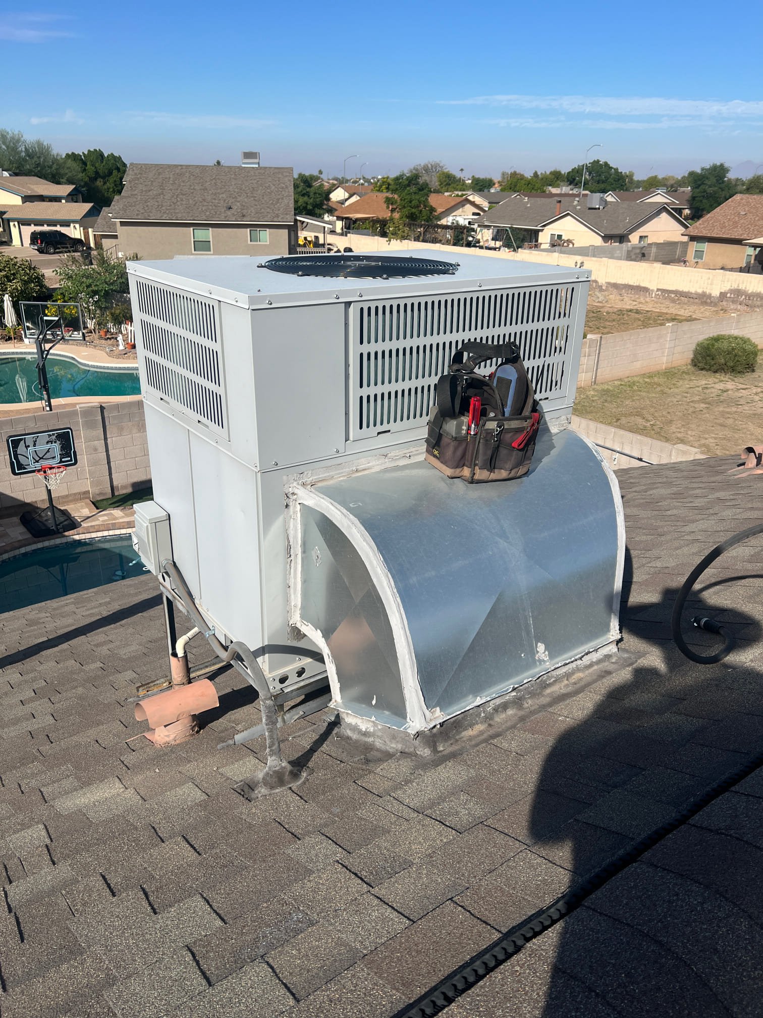 Performed a membership visit in cooling. The unit has a failing outdoor fan motor and is starting to whine. The homeowner had brought this up on a previous maintenance, but I could not re-create the sound while I was doing the maintenance. The unit is out of labor warranty, but the homeowner did, tell me they had the issue while the unit was under warranty. I ordered the outdoor fan motor under warranty. 