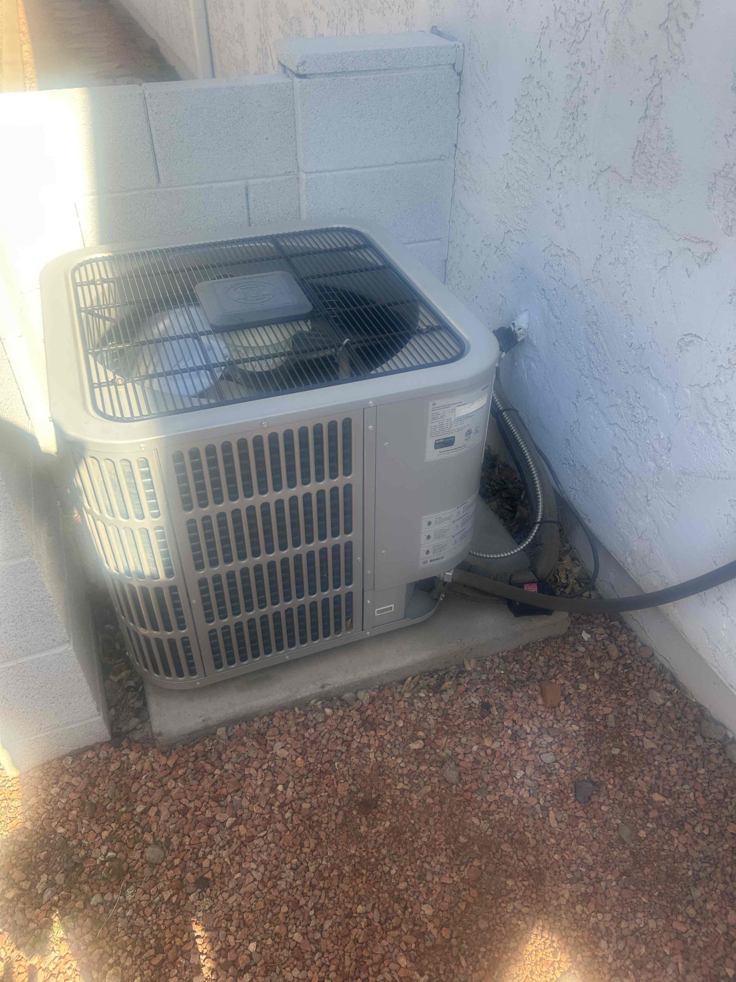 Performed inspection on 1 unit. No issue with the equipment at this time. Homeowner is also concerned of the insulation job done by us. She has some water damage that appears to be pre existing from a prior job done by a roofing company. I went ahead and visually inspected the area affected and saw no signs of damaged insulation or soaked insulation.