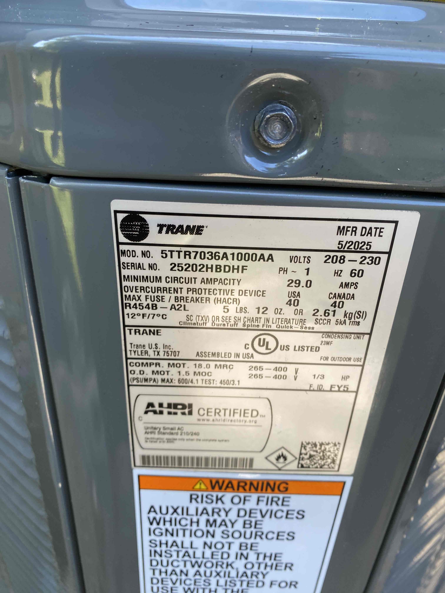 Trane AC installation, insulation removal and insulation installation, duct sealing and REME Halo in Scottsdale, AZ