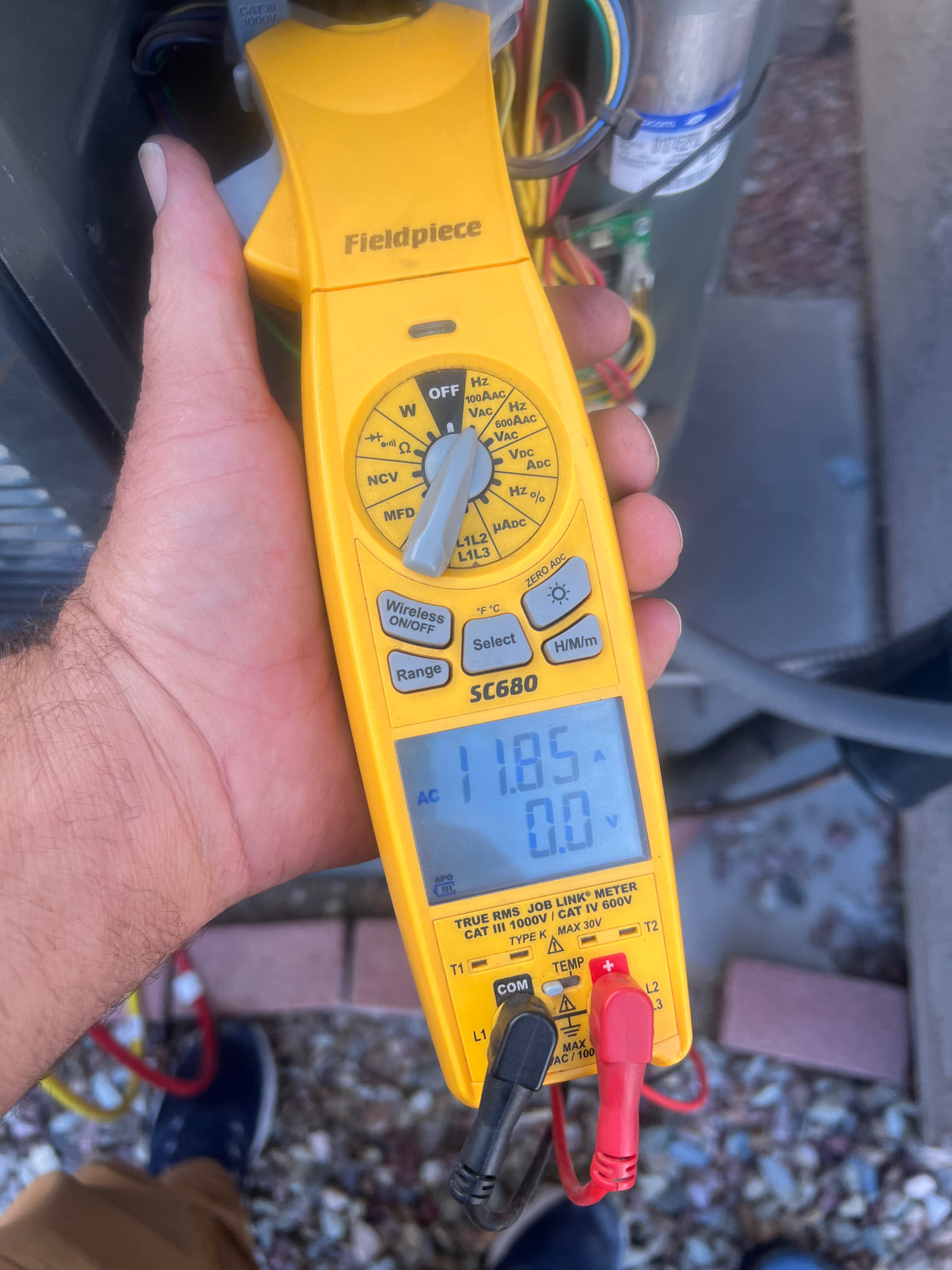 Performed an AC check on the system everything’s operating properly