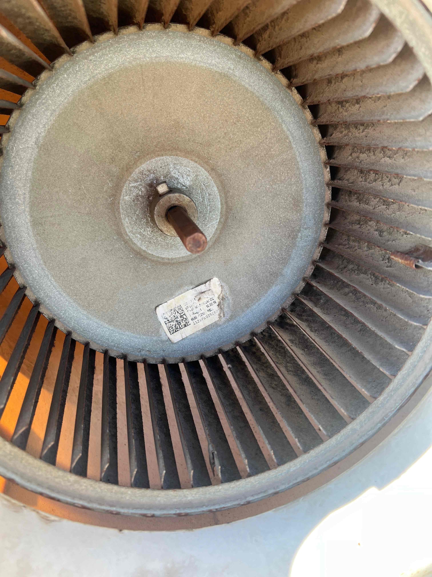 Check the unit and found the blower wheel is starting to come apart and making a noise. The homeowner is going to have his home warranty company come out and replace the blower wheel.