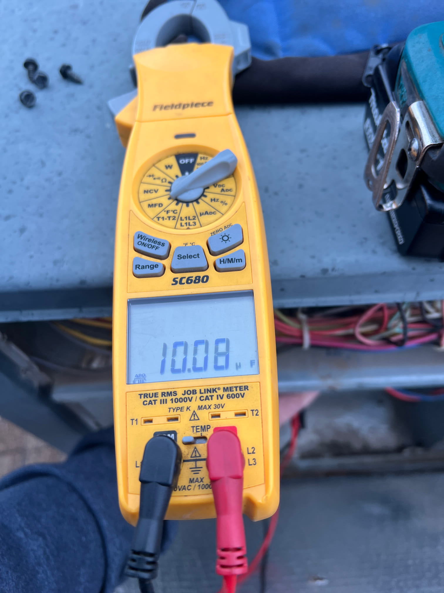 
Performed the membership visit in heating. The unit still has a noisy outdoor fan motor but is operating within an amp range and is spinning freely by hand. The homeowner is going to wait until the motor fails for replacement. I left proposals for the motor.

Platinum Cool Home Membership Visit:
Clean & rinse outdoor coil
Apply UV protectant to outdoor unit (if plastic)
Inspect condensate drain line
System temperature split
Test indoor & outdoor capacitors
Check compressor & fan motors
Inspect control boards
Check electrical connections
Inspect fan blade system
Check system static pressure
Clean or replace filters
Inspect duct connections & insulation levels