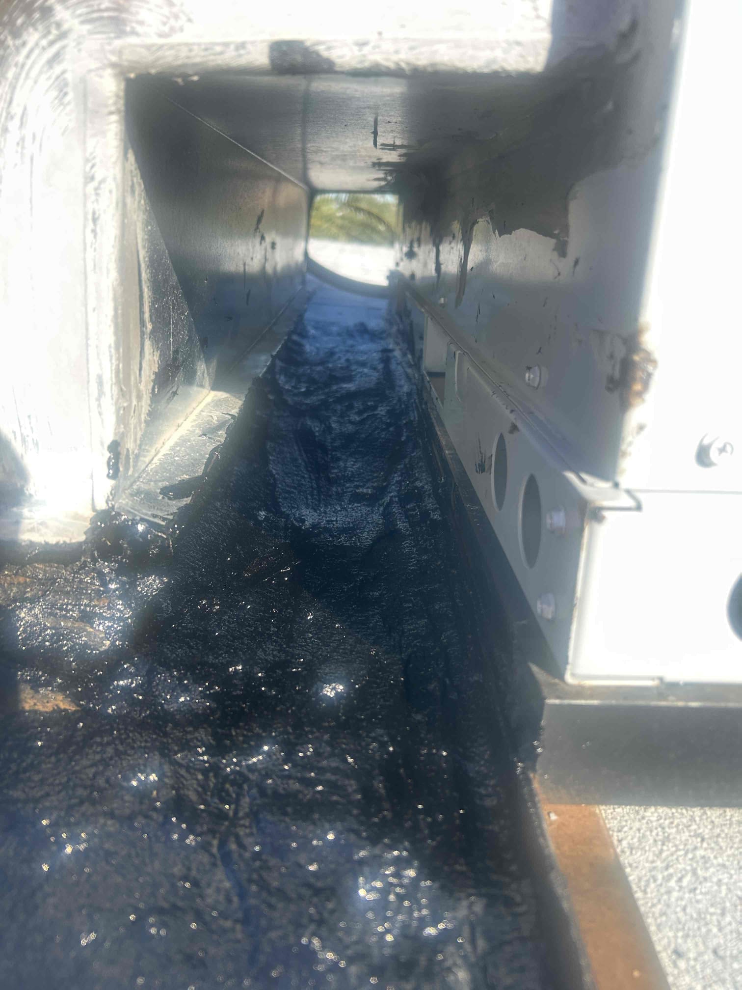 Register needing replacement is return grill 16x 30. On today’s call we have water leaking on all 4 corners of the return grille. No water is detected inside the ducting. There is no attic access. This is our second time out here for the same issue. Both service calls have been complementary at no additional charge. The elbow was resealed with tar on all 4 sides. Some damage to drywall and paint. This call will be passed on to the office for follow up. 