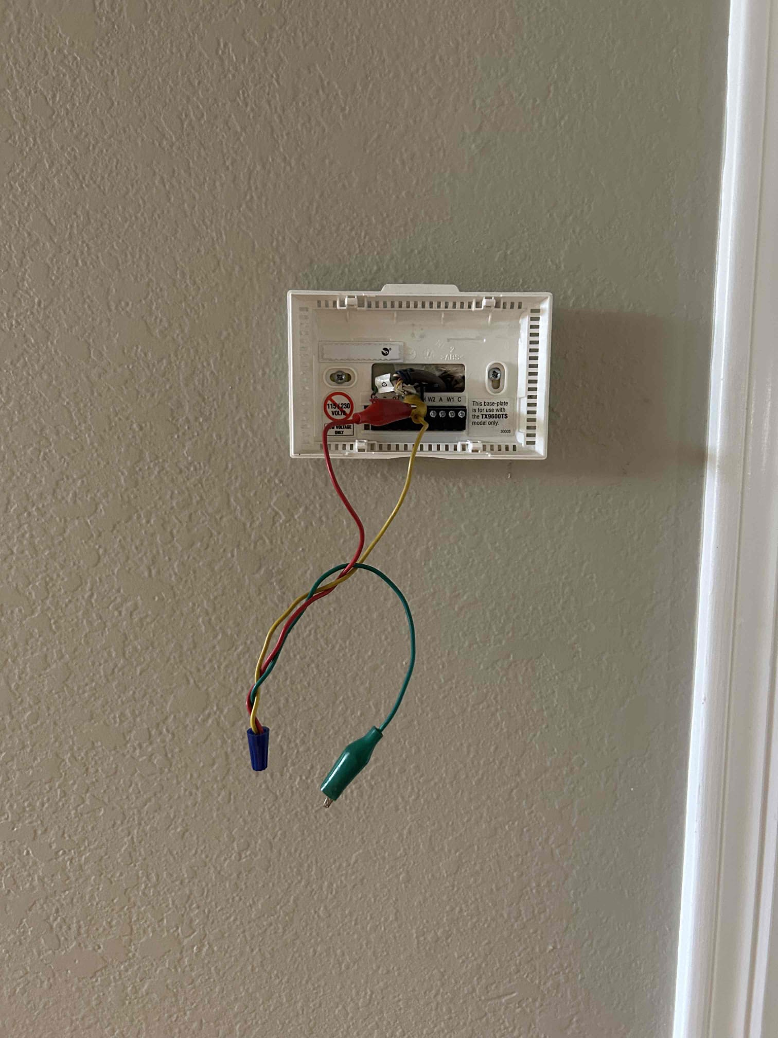 Unit not starting with thermostat demand. With further inspection concluded the thermostat has failed. System is need of a new thermostat.