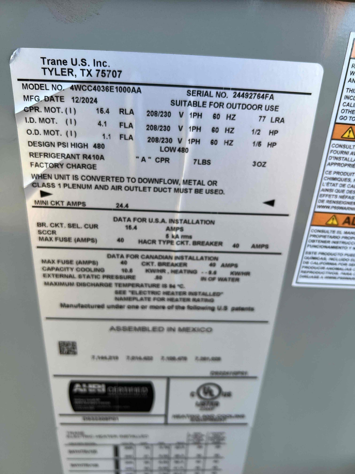Performed a membership visit on the system. The units operating properly. The homeowner is going to wait till April to renew the membership when the current one has expired.