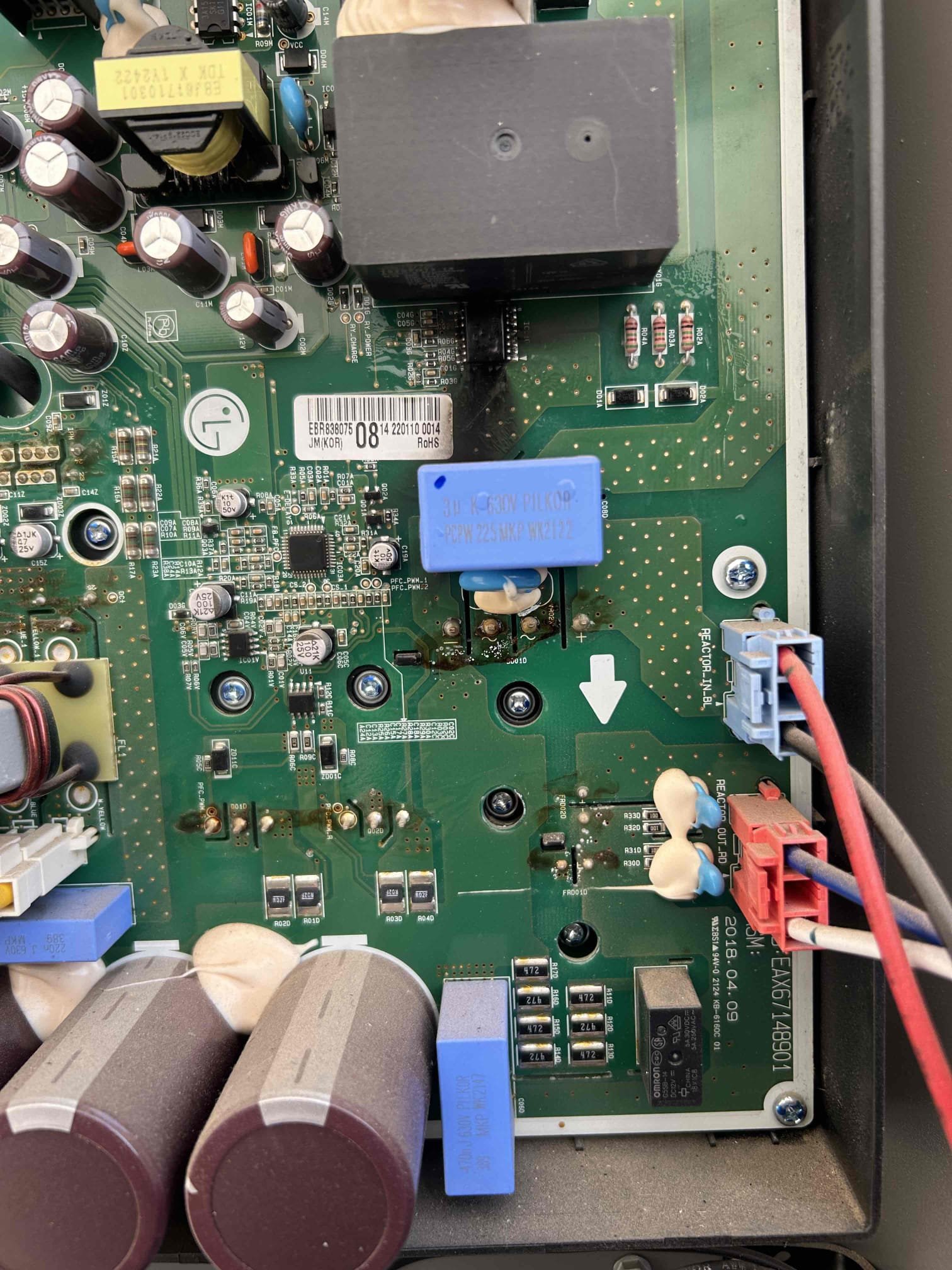 Unit is in need of the outdoor inverter boards. Parts are under warranty.