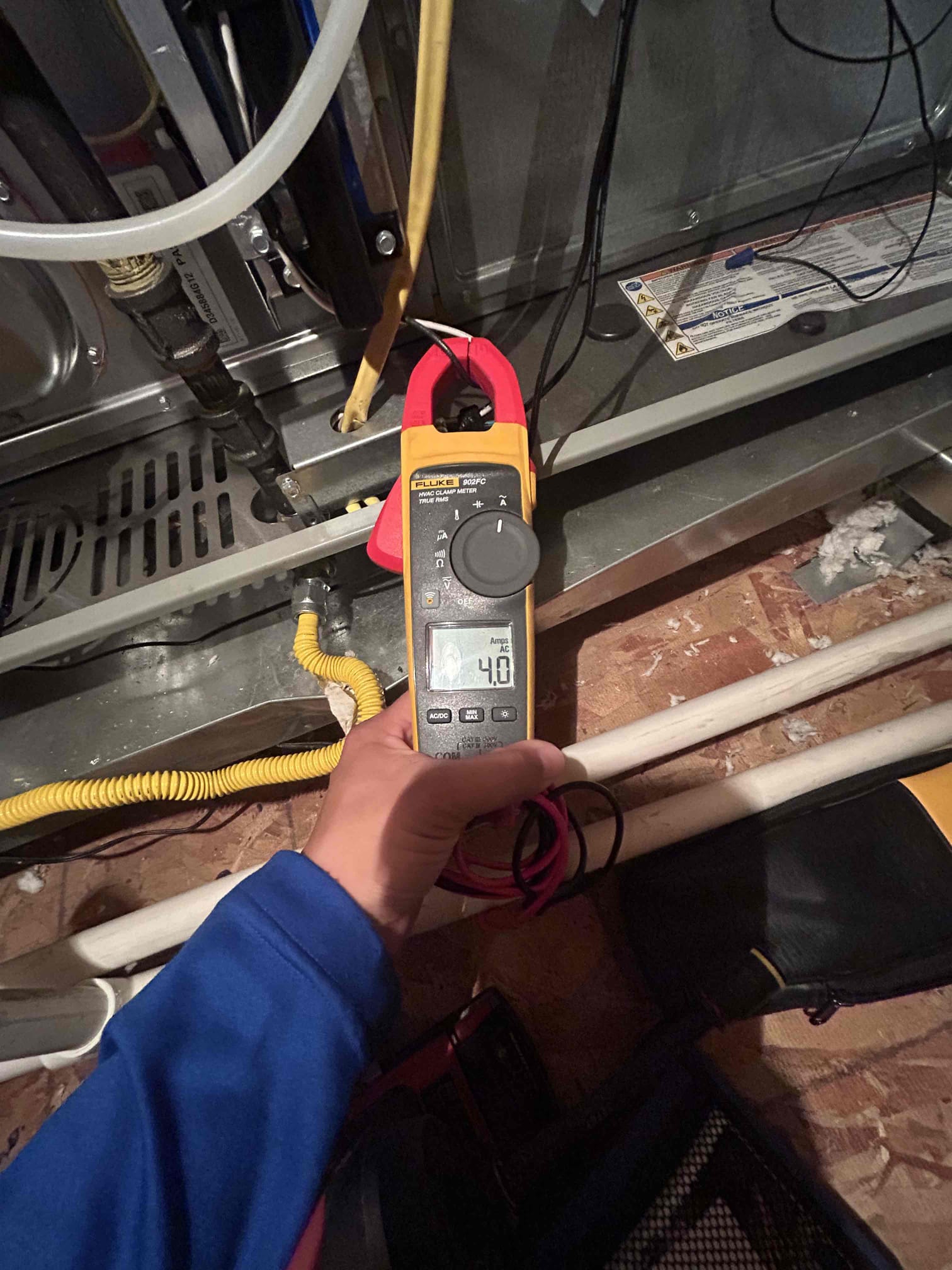 Performed inspection in heating. No issues found at this time. 