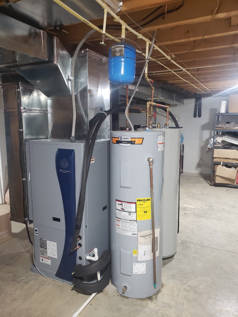 Installing a series 5 water furnace geothermal with hot water generation