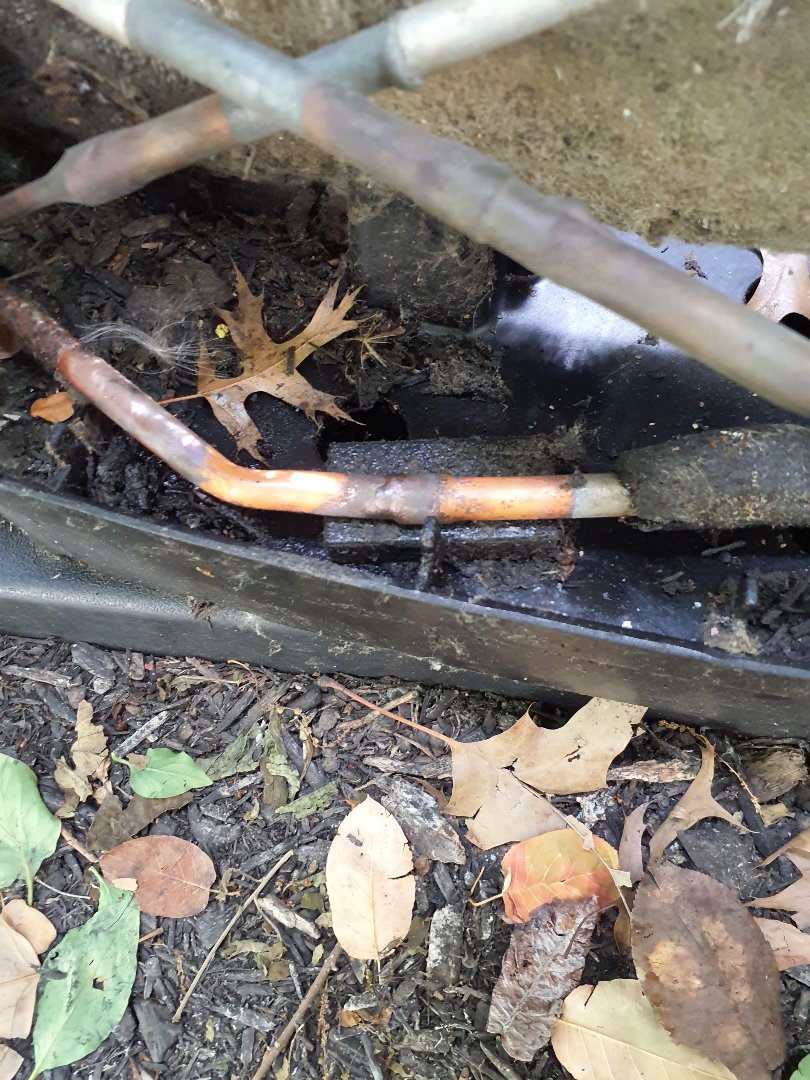 Made a refrigerant leak repair on a trane AC condenser.