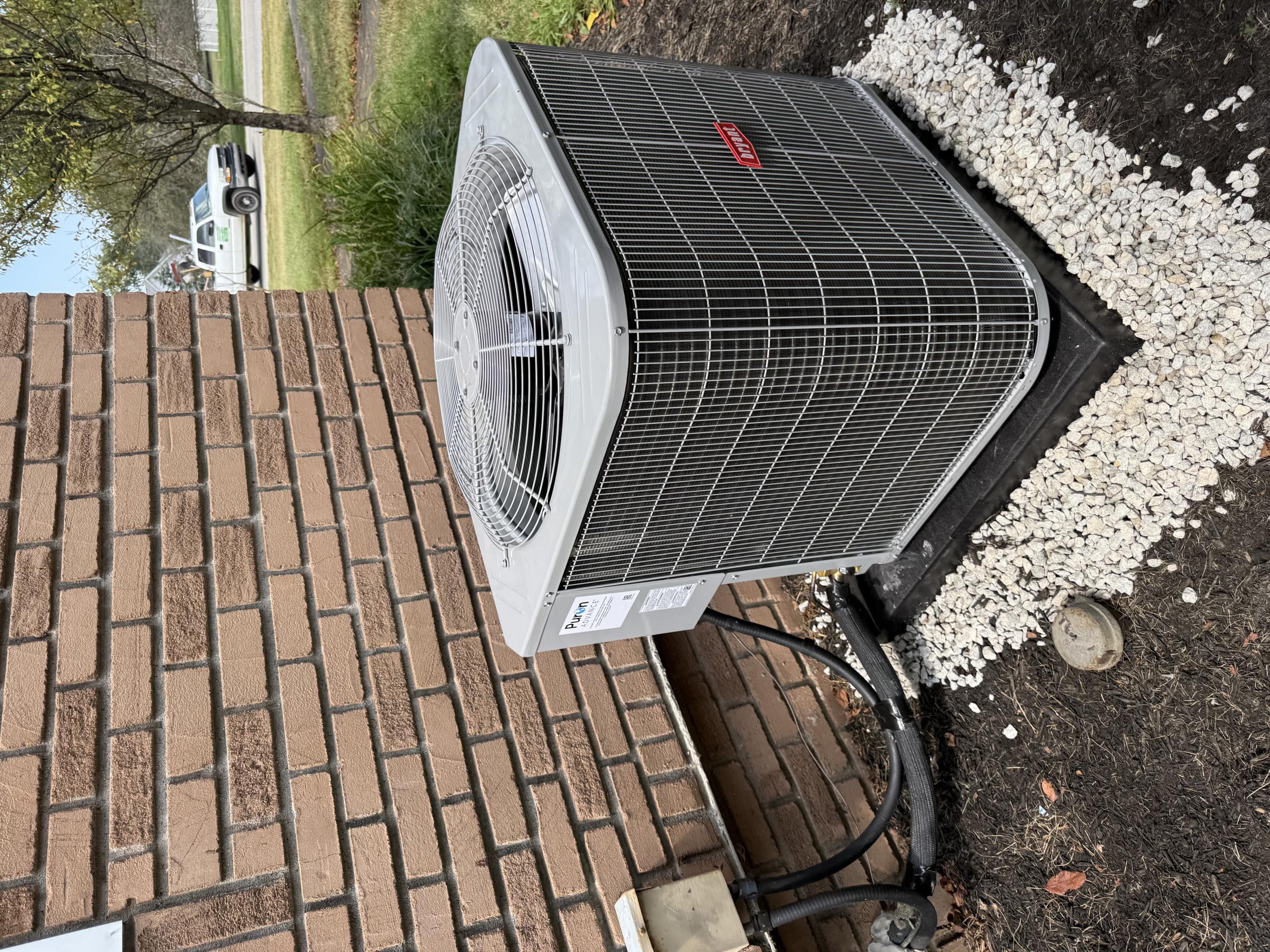Install new Bryant air conditioner
Equipment:
Air Conditioner-GA4SAN56000N 13.4 SEER2 Single-Stage Air Conditioner, R-454B, 5 Ton
Serial #: 0425X63415
Coil- ADP-GG84A60D245B2505R
Serial #: 7125D19366

Installation:
*Reuse existing thermostat
*Reconnect to existing high voltage electric
*Transition to existing supply and return ductwork
*Start up and commission new system

Warranty:
10 Year Bryant manufacturers parts warranty (Annual maintenance must be performed)
2 Year Westin Air labor warranty (Annual maintenance must be performed)