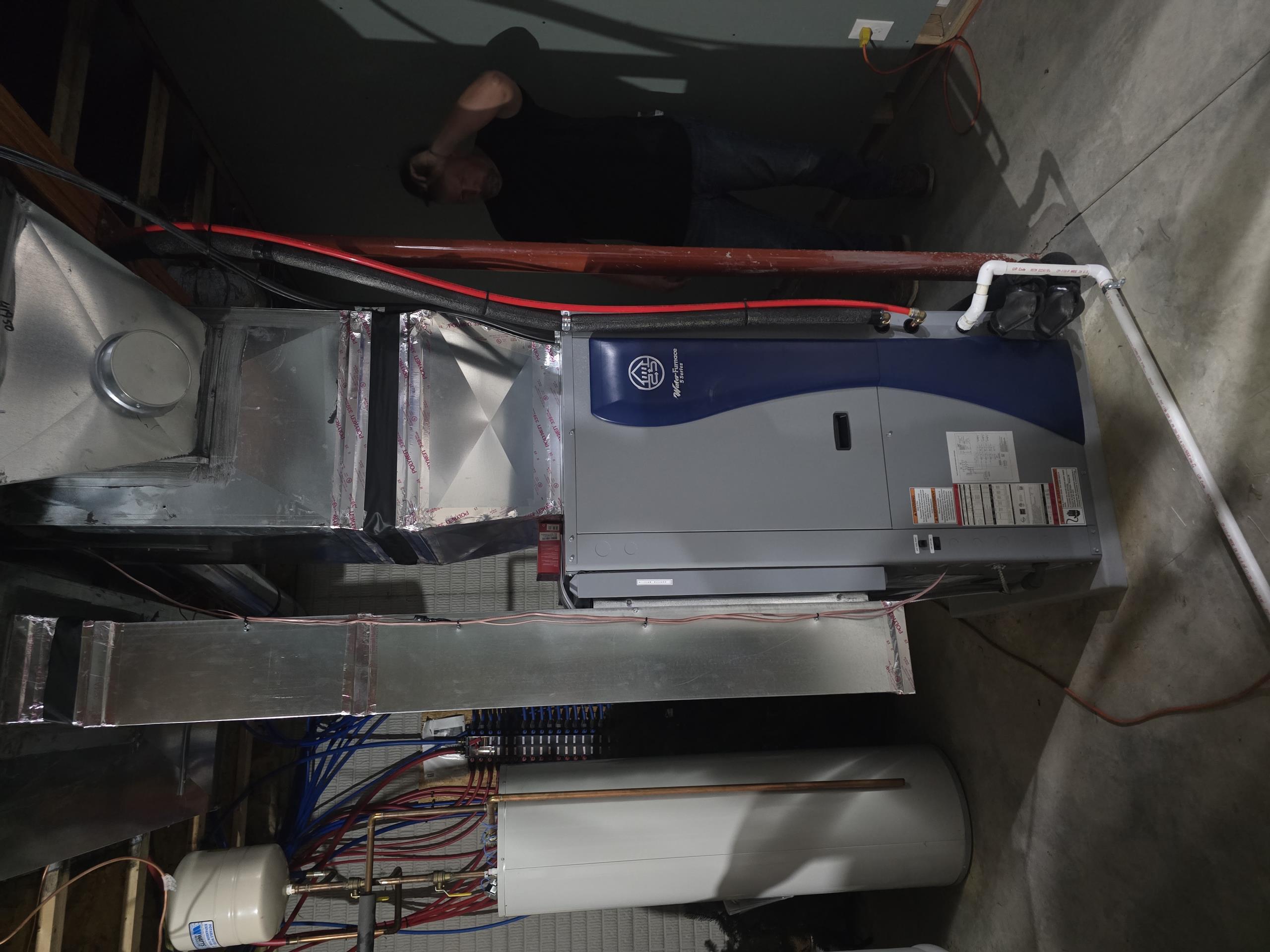 
Install WaterFurnace 5 Series Geothermal system. 2 Stage compressor, Variable Speed ECM blower
Model #W5AV036
Serial# 250802299
Efficiency: Up to 5.0 COP / 30.0 EER
Features Included:
*Aurora Advanced Controls
*Hot Water Generation, connect to existing system
*15 KW Backup heat
*2" Merv 11 air filter
*GeoLink loop flow center
*Vision Pro 8000 WiFi thermostat

Installation:
*Reconnect to existing loop and top off antifreeze as needed.
*Reconnect to existing high voltage electrical circuit
*Transition to existing supply and return duct

Warranty: (Annual maintenance must be performed)
WaterFurnace 10 Year Parts
WaterFurnace 5 Year Labor
Flow Center and Accessories 5 Year Parts and Labor
Warranty does not cover existing loop field.



*** 30% Federal Tax Credit Eligible
*** 2% Cash/Check Discount Available

**High Voltage Electric to be Done by Others**
**Westin Air Not Responsible for Defects with Existing Equipment and/or Loop Field**