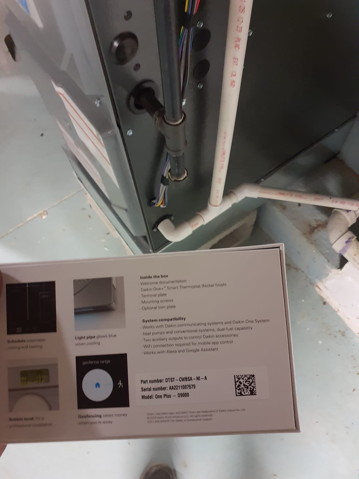 Install (2) new Daikin FIT HVAC system

Equipment:
Furnace #1 - DR96TC0403BNA* 96% AFUE Two-Stage Variable-Speed ECM Gas Furnace
Serial# - 2501459238
Heat Pump #1 - DH6VSA3010A* 2.5 Ton 16.2 SEER2 FIT Variable Speed Inverter Heat Pump with R-32 Refrigerant
Serial# - 2507300840
Coil #1 : model# - CAPEA3022B3
Serial# - 2505046849
Furnace #2 - DR96TC0603BNA* 96% AFUE Two-Stage Variable-Speed ECM Gas Furnace
Serial# - 2504045530
Heat Pump #2 - DH6VSA3610A* 3 Ton 16.2 SEER2 FIT Variable Speed Inverter Heat Pump with R-32 Refrigerant
Serial# - 2504081143
Coil #2 : Model# - CAPEA3626b3
2507025715
(2) Daikin One communicating thermostats
Serial# - AA2211007667
Serial# - AA2211007679
(2) LP conversion kits
(2) April Aire 1210 high efficiency media air cleaners

Installation:
*Reconnect to existing gas line and high voltage electric
*Transition to existing supply and return ductwork
*Move furnace, install new return air drop and plenum on system #2
*Start up and commission new system

Warranty:
