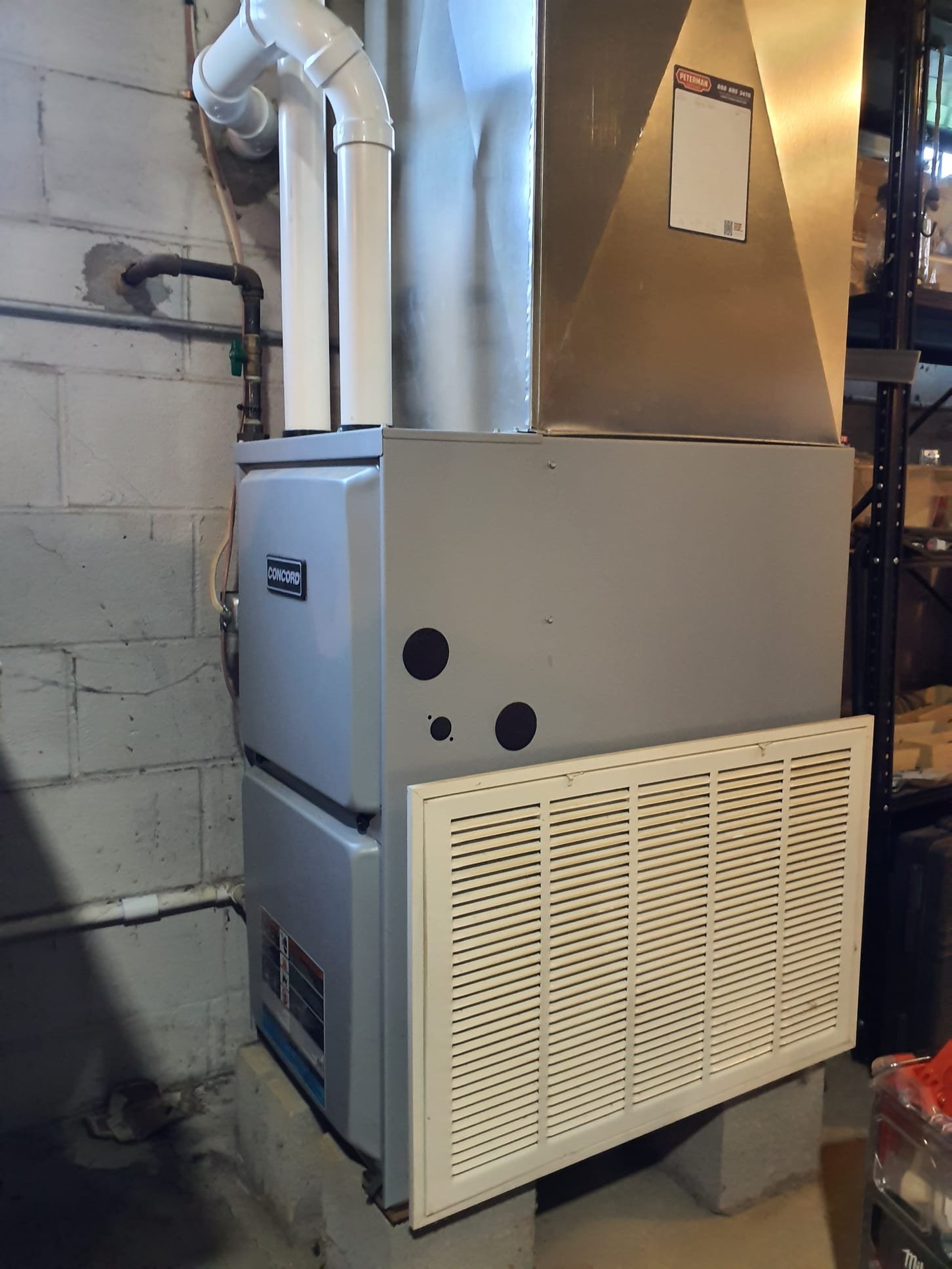 Performed Two system heating maintenance 
Barn furnace Filter currently has a washable filter, cleared the dirt from it 
Blower is clean
Made a small repair to the drain line (coupling wasn't glued)
Checked gas pressure 10" 
Flame sensor clean 
Trap clear
Intake and exhaust clear

Main system, run tested heat pump
In current conditions it is producing over 41,000btu at 100% capacity with a 35⁰ temp rise
Gas furnace pressures set to 6" on low fire and 10" on high fire. 
Temperature rise rating is 20-50 
Actual temp rise 40 for high and low fire
Flame sensor clean
Filter is good

No concerns found today