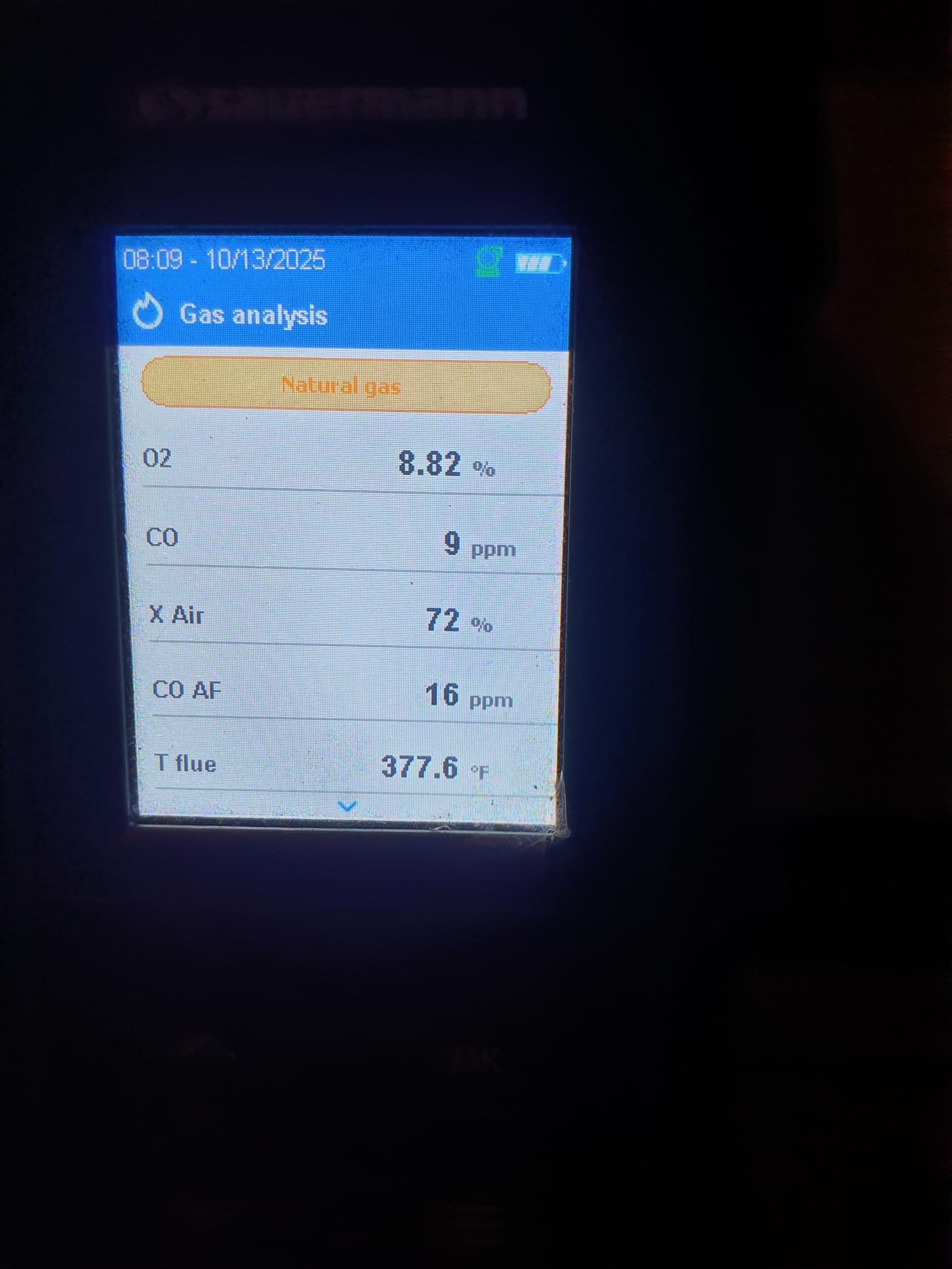 Two system heating maintenance

Basement furnace
21yr old Trane 80% efficient single stage natural gas furnace
Pulled and cleaned flame sensor
Changed 20x25x4 filter
Blower in OK condition
Capacitor tested 15.2mfd (rating 15)
Gas pressure 3.5
0ppm carbon monoxide present in supply duct during operation
Combustion test well within nominal ranges for a healthy heat exchanger
Temperature rise 38⁰ (35-65 rating)
Made sure pressure switch port free of soot buildup
No concerns found with this Furnace

2nd floor furnace
4yr old Trane 80% efficient single stage natural gas furnace 
Pulled and cleaned flame sensor
Changed 16x25x1 filter
Blower clean
Gas pressure 3.5
0ppm carbon monoxide in ductwork or around the furnace
Temperature rise 44⁰ (30-60 rating)
Made sure pressure switch port is free of soot buildup
No concerns found
