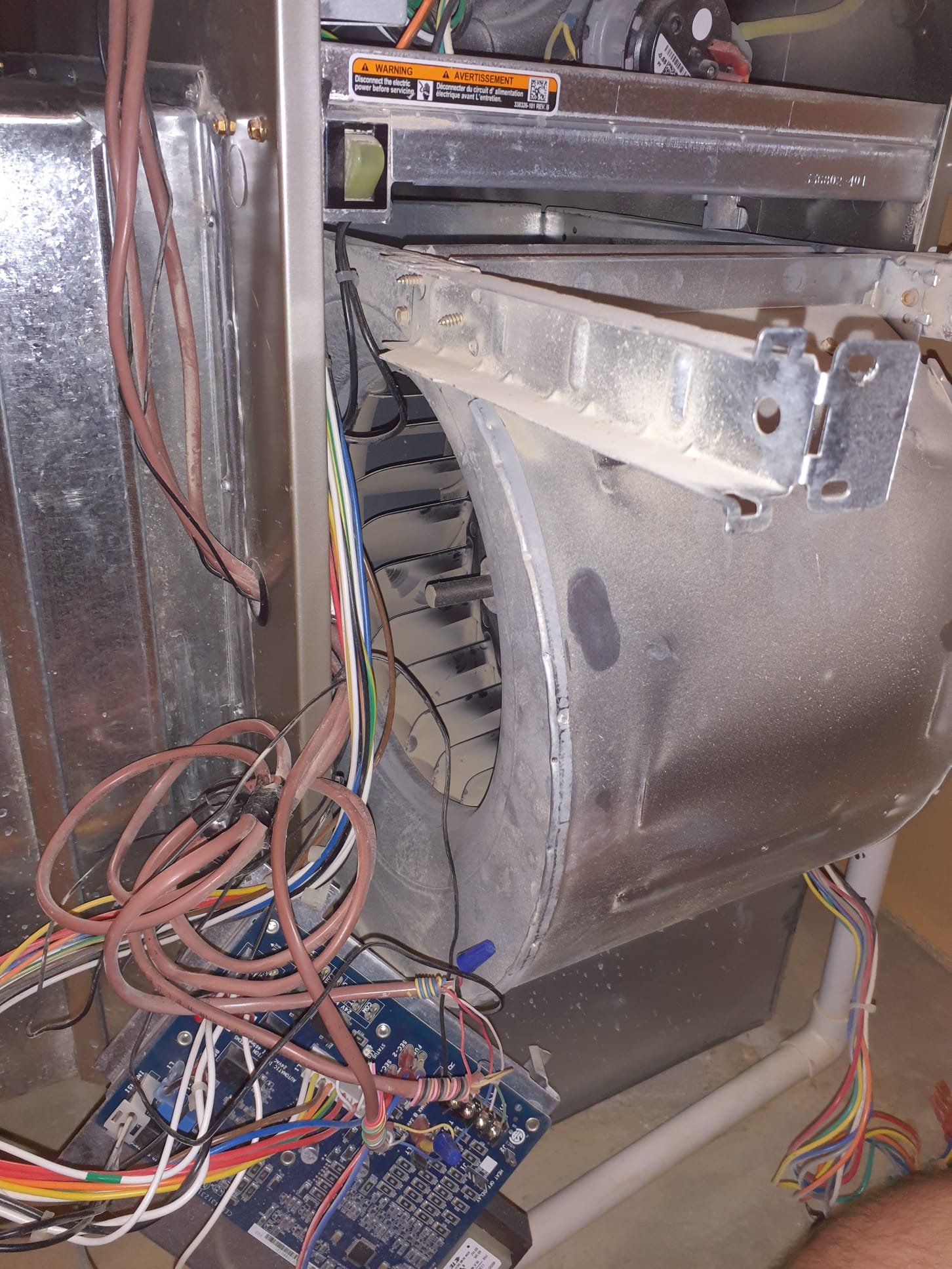 Performed on 06/12/2024 but was "In Progress" until we found it on 10/13/25. Completing and zeroing out the invoice because of of how long it has been. 
Deep cleaning furnace. Pull blower assembly. Disassemble and clean blower wheel, housing, motor, blower compartment, and clean accessible area of secondary heat exchanger. Shop vac cleaning of combustion compartment, outer casing of furnace and filter rack. Cleaning and replacement of pad for humidifier. 
Perform Preventative Maintenance inspection for AC. 20x25x1 air filter in decent condition and new filter on filter rack. Visual inspection of indoor coil. Flush drain pan and drain lines. Run test unit in cooling mode from thermostat. Delta t of 20F with supply temp of 49F. Refrigerant pressures are within spec. 300psi with 11F SC, low 120psi with 14F SH.  Water flushed outdoor coils to remove dirt and debris. Outdoor unit is slightly leaning and Geno would like it to be leveled. Do not have any gravel or bricks to level unit at t Performed on 06/12/2024 but was "In Progress" until we found it on 10/13/25. Completing and zeroing out the invoice because of of how long it has been. 
Deep cleaning furnace. Pull blower assembly. Disassemble and clean blower wheel, housing, motor, blower compartment, and clean accessible area of secondary heat exchanger. Shop vac cleaning of combustion compartment, outer casing of furnace and filter rack. Cleaning and replacement of pad for humidifier. 
Perform Preventative Maintenance inspection for AC. 20x25x1 air filter in decent condition and new filter on filter rack. Visual inspection of indoor coil. Flush drain pan and drain lines. Run test unit in cooling mode from thermostat. Delta t of 20F with supply temp of 49F. Refrigerant pressures are within spec. 300psi with 11F SC, low 120psi with 14F SH.  Water flushed outdoor coils to remove dirt and debris. Outdoor unit is slightly leaning and Geno would like it to be leveled. Do not have any gravel or bricks to level unit at t