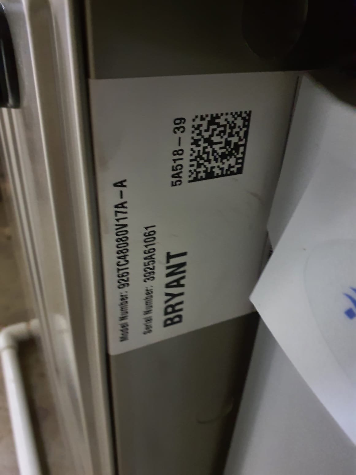 SOLD: 09/30/2025 8:24:27 AM - Option 2
Install new Bryant HVAC system
Equipment:
Furnace- 926TC48080V17A-A
Serial# 3925A61061
AC- GA5SAN54200WABAG
Serial# 3425G12392
Coil- CVAVA4217XMAEAAA
Serial# 1825J21308
Installation:
*Air Filtration: Aprilaire 1210 (20x25) Media Air Cleaner
*Aprilaire Model 620M Humidifier
*Duct Work - Replace Return Air Drop
*Move AC around the corner
*Reconnect to existing gas line and high voltage electric
*Transition to existing supply and return ductwork
*Start up and commission the new system
Warranty:
10 Year Bryant manufacturers parts warranty (Annual maintenance must be performed)
2 Year Westin Air labor warranty (Annual maintenance must be performed) 
SOLD: 09/30/2025 8:24:27 AM - Option 2
Install new Bryant HVAC system
Equipment:
Furnace- 926TC48080V17A-A
Serial# 3925A61061
AC- GA5SAN54200WABAG
Serial# 3425G12392
Coil- CVAVA4217XMAEAAA
Serial# 1825J21308
Installation:
*Air Filtration: Aprilaire 1210 (20x25) Media Air Cleaner
*Aprilaire Model 620M Humidifier
*Duct Work - Replace Return Air Drop
*Move AC around the corner
*Reconnect to existing gas line and high voltage electric
*Transition to existing supply and return ductwork
*Start up and commission the new system
Warranty:
10 Year Bryant manufacturers parts warranty (Annual maintenance must be performed)
2 Year Westin Air labor warranty (Annual maintenance must be performed)