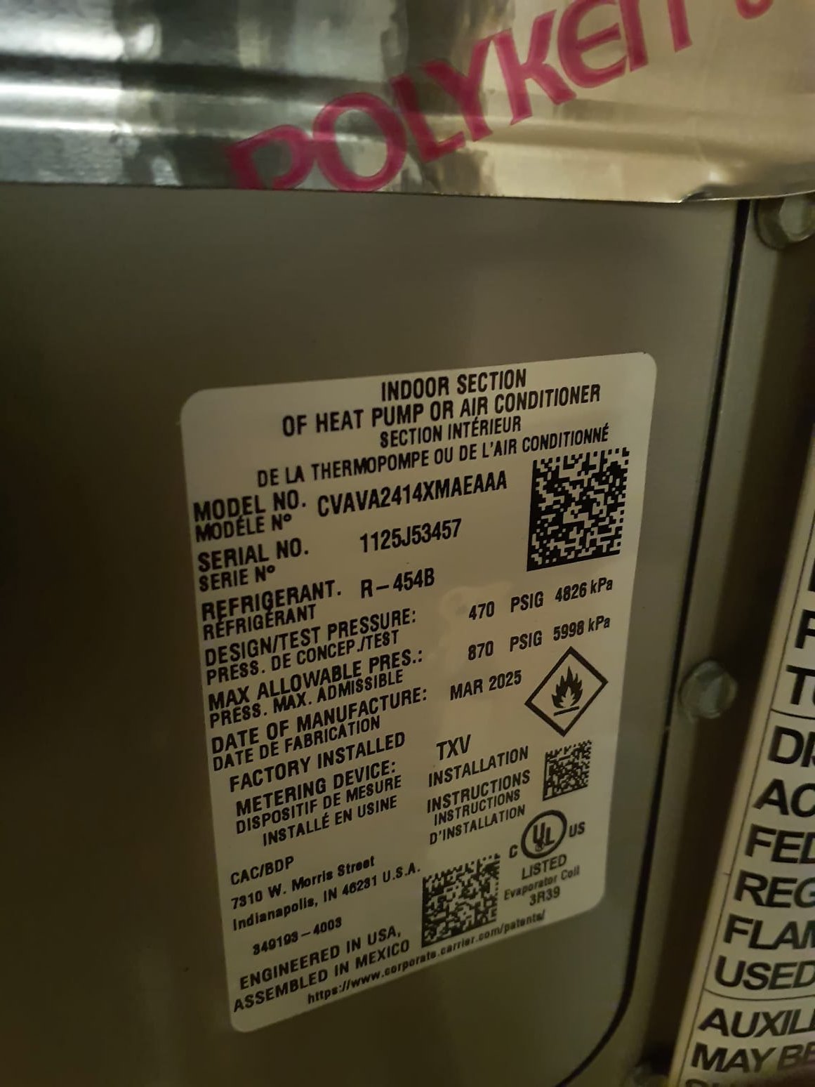 10/16/2025 1:23:54 PM - Option 1
Install New Bryant HVAC System 
Bryant Legacy Single Stage Gas Furnace
Model #: 800SB36070M14
Serial #:
70,000 BTU's - 80% AFUE
Bryant Single-Stage Air Conditioner
Model #: GA4SAN52400N
Serial #:
2 Ton - 13.4 SEER2
Puron Advance Refrigerant, R-454B
Coil: CVAVA2414XMA
Serial #:
 
Installation:
* Reconnect to existing gas line and high voltage electric
* Transition to existing supply and return ductwork
* Start up and commission new system
* Honeywell T4 Pro Thermostat
 
Warranty:
20 Year Bryant manufacturers Heat Exchanger Warranty (Annual maintenance must be performed)
10 Year Bryant manufacturers Parts & Compressor Warranty (Annual maintenance must be performed)
2 Year Westin Air Labor Warranty (Annual maintenance must be performed)
 
10/16/2025 1:23:54 PM - Option 1
Install New Bryant HVAC System 
Bryant Legacy Single Stage Gas Furnace
Model #: 800SB36070M14
Serial #:
70,000 BTU's - 80% AFUE
Bryant Single-Stage Air Conditioner
Model #: GA4SAN52400N
Serial #:
2 Ton - 13.4 SEER2
Puron Advance Refrigerant, R-454B
Coil: CVAVA2414XMA
Serial #:
 
Installation:
* Reconnect to existing gas line and high voltage electric
* Transition to existing supply and return ductwork
* Start up and commission new system
* Honeywell T4 Pro Thermostat
 
Warranty:
20 Year Bryant manufacturers Heat Exchanger Warranty (Annual maintenance must be performed)
10 Year Bryant manufacturers Parts & Compressor Warranty (Annual maintenance must be performed)
2 Year Westin Air Labor Warranty (Annual maintenance must be performed)