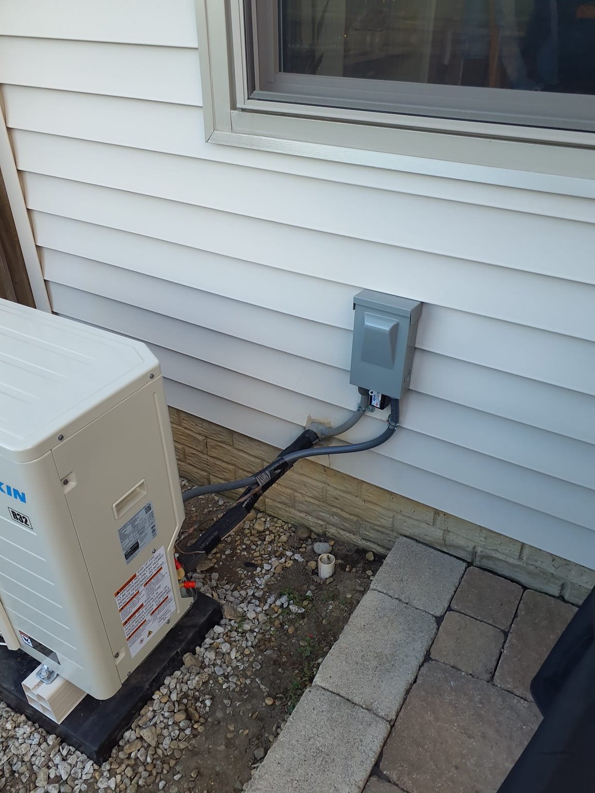 
SOLD: 10/09/2025 9:42:50 PM - Option 2

Install New Daikin FIT HVAC System
*Two Stage - Variable Speed Furnace:
Model #: DR97MC0603BNA
Serial #: 2505249733
60,000 BTU's - 97% AFUE
*Variable Speed Air Conditioner:
Model #: DC6VSS3010A
Serial #: 2506339162
2.5 Ton - 17.2 SEER2
*Matching Indoor Coil:
Model #: CAPEA3022B3A
Serial #: 2412413782
*Daikin One+ Thermostat: DTST-TOU-A
Serial #: EA2504609882
 
Installation:
* Additional Services - New PVC furnace vents. Level 2
* Reconnect to existing gas line and electric
* Transition to existing supply and return ductwork
* Start up and commission new system
* Aprilaire 1210 (20x25) Media Air Cleaner
 
Warranty:
12 Year Daikin manufacturers Parts Warranty (Annual maintenance must be performed)
2 Year Westin Air Labor Warranty (Annual maintenance must be performed)
Daikin manufacturers Lifetime Heat Exchanger Warranty (Annual maintenance must be performed)
