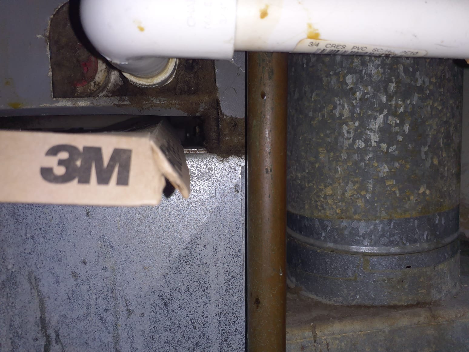 2012 Lennox air handler with straight AC
Tenant explained the system is working properly now
She said she reported this to Tabitha
Verified correct operation while on site by cycling heat at the thermostat
Incorrect filter size is being used currently
Filter needs to be a 16x20x1 or a 16x25x1
Current filter is a 14x25x1.  Incorrect width allows dirt to get around the filter and plug the coil and blower.
Also noted condensate drain is installed incorrectly 
Drain requires a P-trap
If the filter gets wet during air conditioning operation, installing a P-trap will remedy the situation