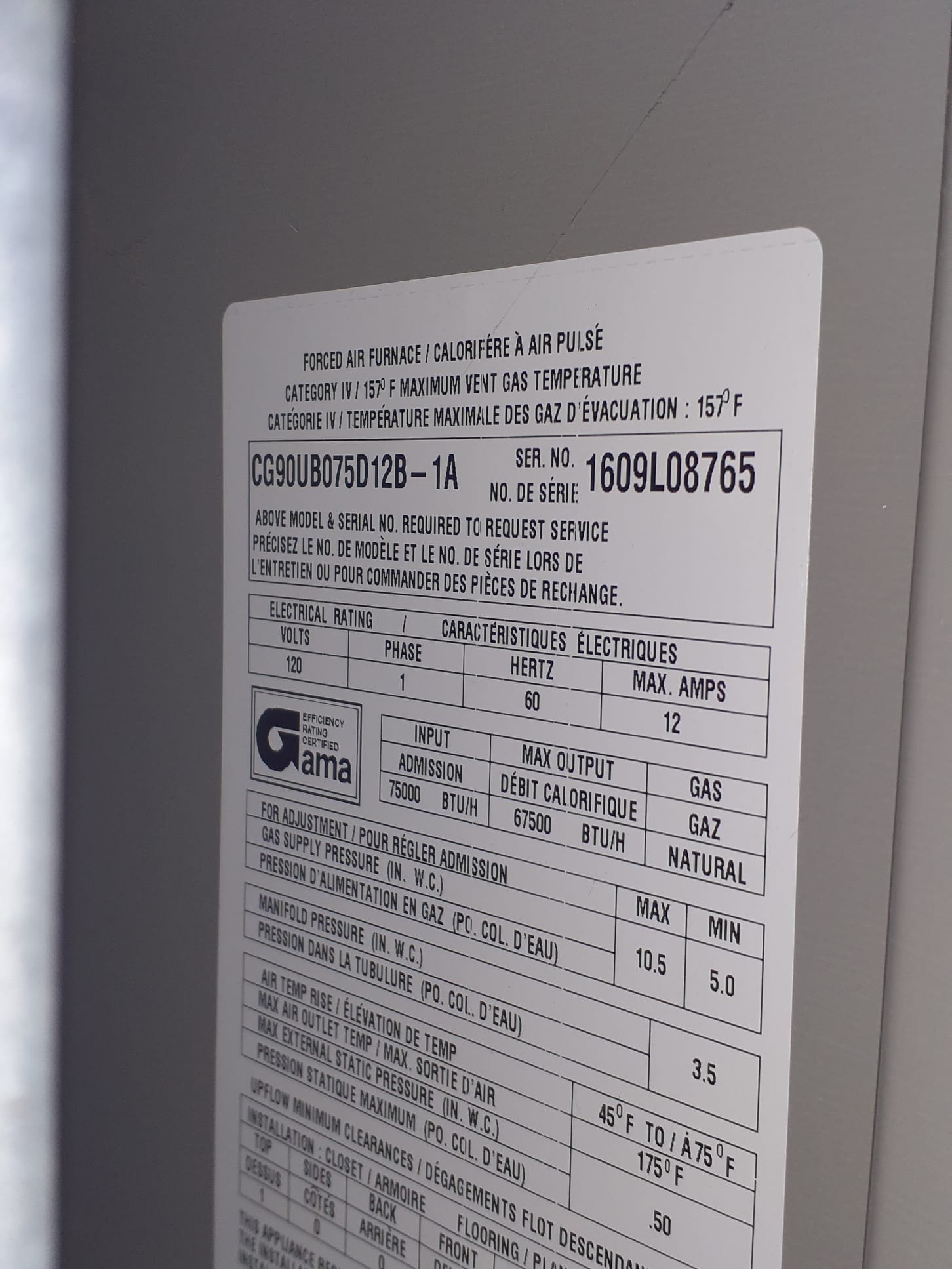 Initial test run of furnace shows that when there is a call for heat, the inducer motor kicks on, after a few seconds, the igniter glows, but only for a second before the control board "resets." Igniter turns off and inducer motor shuts off for a few seconds before coming on again. Initialy thought it was a bad igniter, so tested a new igniter with no change in sequence of operation. During initial testing also noticed that the gas valve did not seem to come on. Tested for 24v at gas valve during start up. During test with gas valve unplugged, there was 24v present when gas valve should be opened. Noticed that with gas valve unplugged, the control board did not "reset," but showed a code for no flame present. Tested wiring with new gas valve in hand. During fire off, the new gas valve received the 24v call and opened as it should. This confirms the gas valve has an internal electrical malfunction and must be replaced. Replaced faulty gas valve with new gas valve. Sealed all joints that