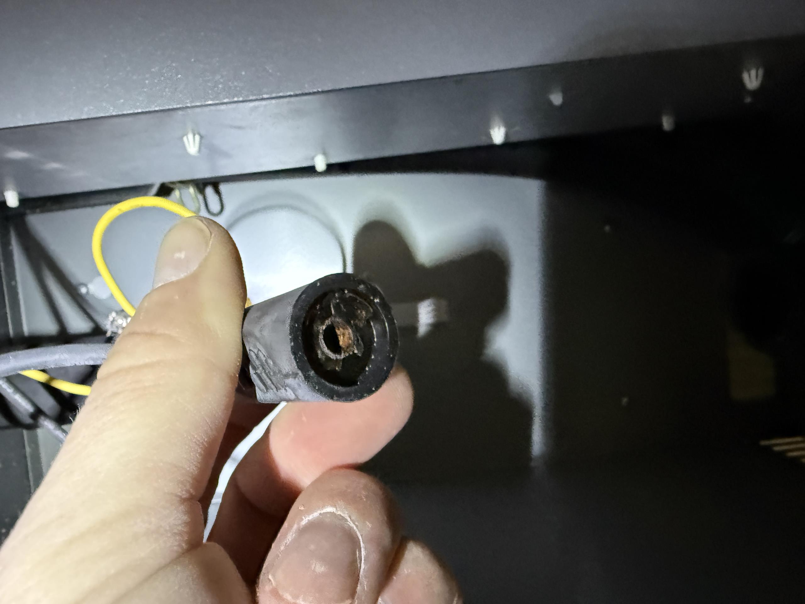 Performed heating maintenance 
Replaced steam cannisters for both humidifiers
One had damaged electrode wires, installed a new set of electrodes
These electrodes are recommended every few years.  The other humidifier will likely require them next fall.
Both humidifiers are operating properly at this time
Shut down dehumidifiers.
Replaced batteries in both thermostat remote sensors 
Replaced filters in all 3 rooftop packaged units
Replaced blower drive belt on the large unit and set belt tension
Other two units have direct drive blower motors, so no belts are utilized in them
Inspected heat exchangers for all 3 units
The middle and back of house systems are getting close to needing the heat exchangers Replaced.  It could be another year or two until this is required, but did notate they are getting rusty on the seams. 
Verified fresh air dampers are shut to allow for proper humidity control 
Run tested heating modes
No concerns found with the heating systems
No coil or blower cleaning r