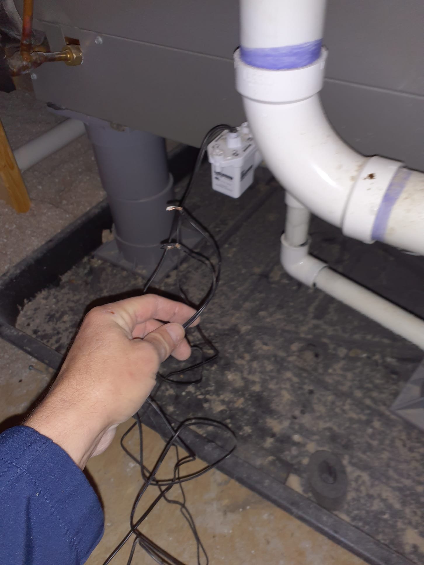 Performed two system heating maintenance

Attic system:
2023 Lennox dual fuel system
Two stage 96% efficient LP-fired furnace
3 ton heat pump
16x25x1 filter is good 
Left a new one with the furnace 
Corrected drain safety switch wiring to shut the furnace and AC down in the event ofman drain backup
Run tested heat pump
Getting 110⁰ Vapor line temperature and 17⁰ temperature rise
Pulled and cleaned furnace flame sensor
Cleared condensate ports internal to the furnace
Run tested furnace
High fire Manifold pressure set to 10"wc with reference to the sealed burner box
Temperature rise 40⁰
Low fire pressure set to 4.5"
Temperature rise 30⁰

Main system:
2023 Lennox dual fuel system
18 SEER inverter heat pump
2 stage 96% propane furnace
Ductwork massively undersized
5 ton heat pump requires 2000CFM of air
Return drop is 10x24" with one side utilizing a 16x25x1 filter
Return trunk is 8x24
Ductwork needs to be at least 30x12 with a 20x25x4 filter, preferably a 24x25x4
Discussed issue of airflo