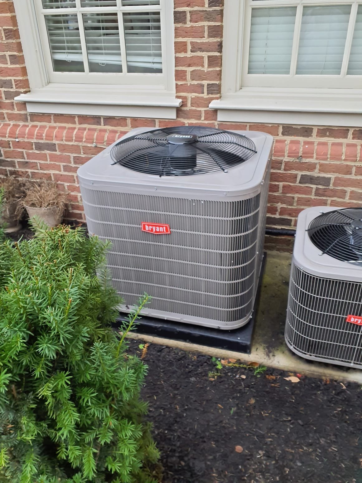 
SOLD: 11/19/2025 8:51:58 AM - Option 2

Install New Bryant HVAC System 
Bryant Preferred 96 2-Stage Gas Furnace
Model #: 927TA60100V21A-A
Serial #: 4325A48512
36,000 BTU's - 97% AFUE
Bryant Two-Stage Air Conditioner
Model #: 148TAN03600WAAAB
Serial #: 3225E00551
3 Ton - 16.5 SEER2
Puron Advance Refrigerant, R-454B
Matching Cased Coil: CVAVA3621XMAEAAA
Serial #: 0925J9925
 
Installation:
* Reconnect to existing gas line and high voltage electric
* Transition to existing supply and return ductwork
* Start up and commission new system
* Honeywell Vision Pro 8000 Thermostat
* Aprilaire 1210 (20X25) Media Air Cleaner
 
Warranty:
20 Year Bryant manufacturers Heat Exchanger Warranty (Annual maintenance must be performed)
10 Year Bryant manufacturers Parts & Compressor Warranty (Annual maintenance must be performed)
2 Year Westin Air Labor Warranty (Annual maintenance must be performed)
