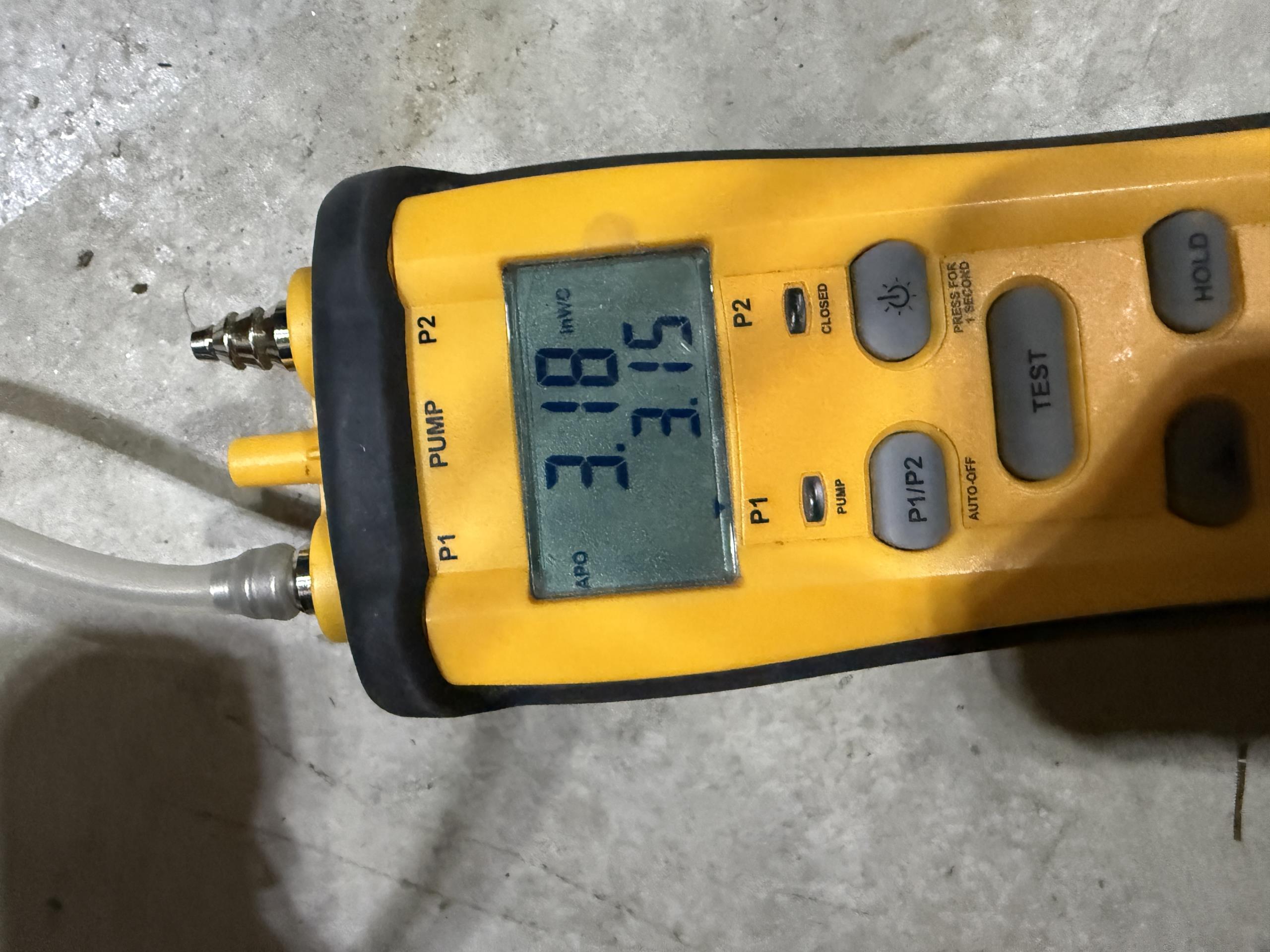 Performed heating maintenance on a Carrier single stage 80% efficient natural gas furnace
Filter is new
*Recommend using 24x25x4 filters**
Height of the 24x24x4 filter currently in place is a little short
Blower is in OK condition
Blower motor capacitor tested 9.6mfd (rated 10mfd)
Pulled and cleaned flame sensor
Ran combustion analyzer while performing run test of the furnace
Combustion results are good, heat exchanger gets a passing grade
Gas pressure set to 3.2"wc
Temperature rise was 65⁰ (spec is 40-70)
Blew out pressure switch port on the inducer housing
No concerns found on today's visit
Furnace is operating within factory specifications at this time 