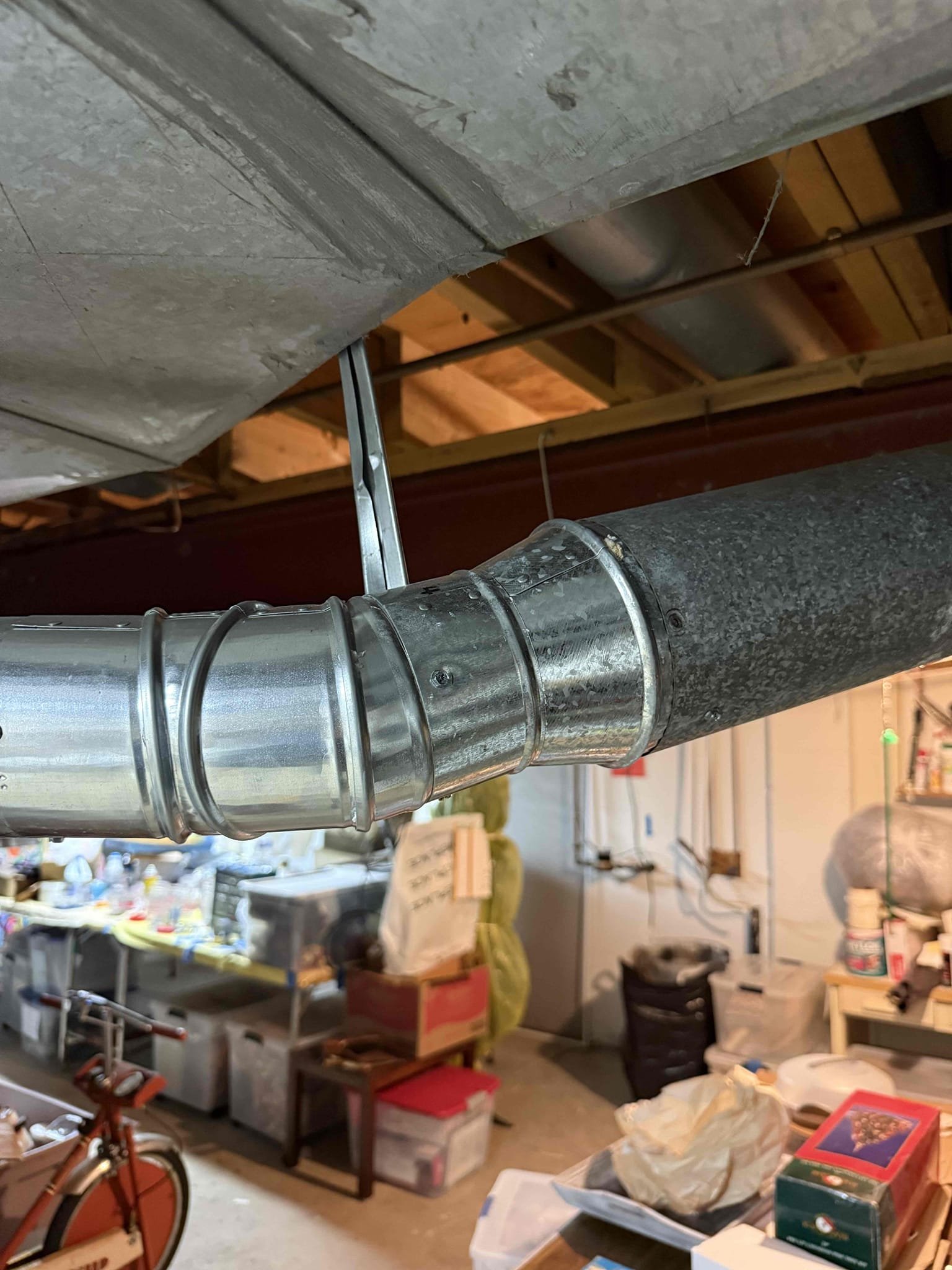 Gas heating preventative maintenance performed
Check filter - 20x25x4 ok due by next season
Clean flame sensor
Inspect burners - clean no concerns
Ohm test igniter: 55.5
Inspect wiring for loose connections and/or hot spots - none found
Check humidifier pad: clean air open
Inspect exhaust flu - 4” round pipe - disconnected at water heater junction. Taped gaps up and quoting repair
Set thermostat for heat
Check amp draw on blower motor: 6.98
Check amp draw on inducer motor:0.35
Check delta T -  42°
Furnace is in optimal running conditions

4inch furnace pipe to 5” to 3” 5” 7” Y fitting for main flu pipe. 