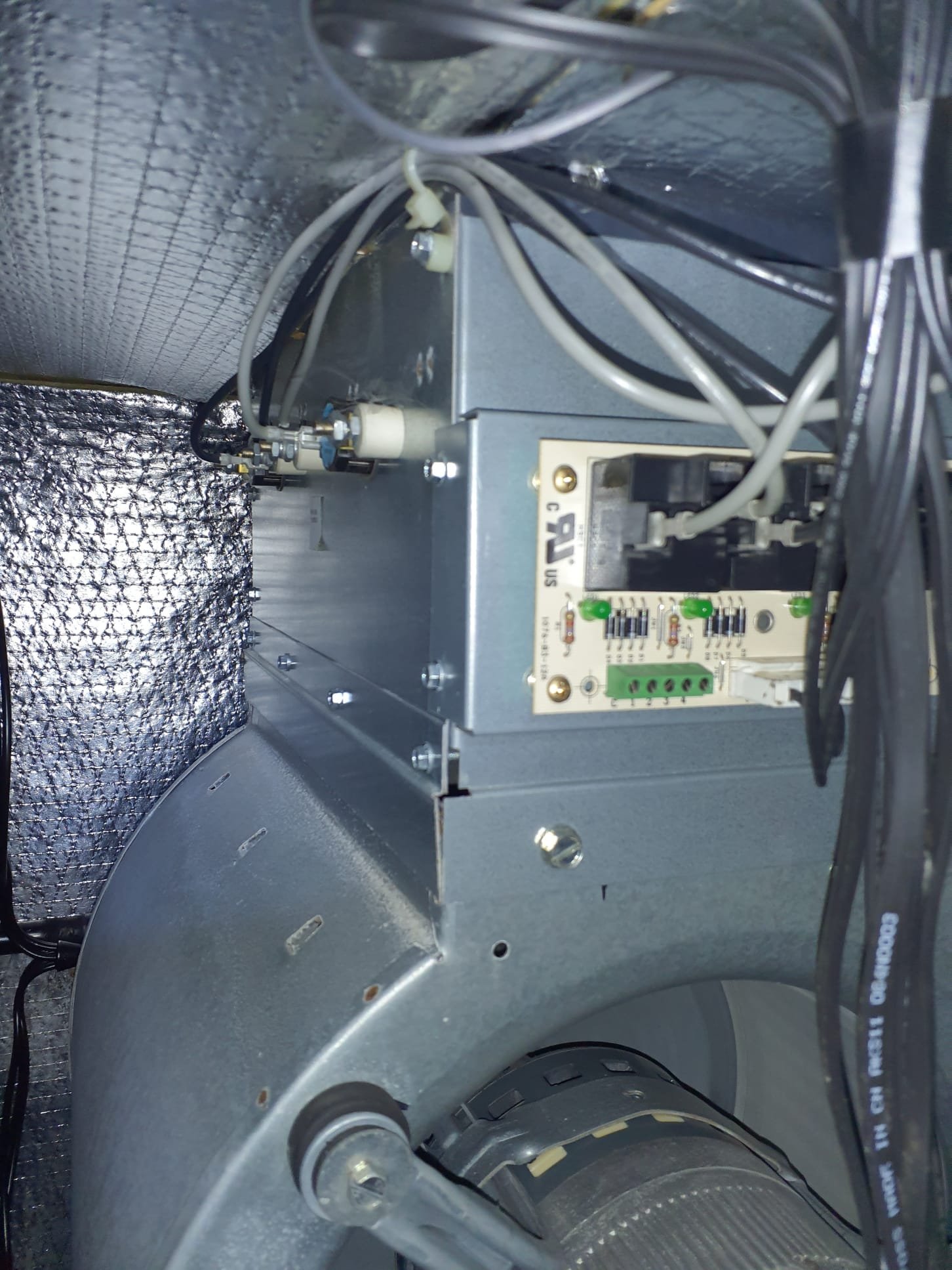 Performed heating maintenance on a Trane variable speed geothermal heat pump (WaterFurnace Series 7)
Air filter still in good shape
Replaced humidifier water panel (#35) and opened bypass damper
Air coil in good shape, no need for cleaning
Blower wheel in good condition
Auxiliary heater wiring shows no signs of overheating or corrosion
Tested humdifier operation, operating properly and no water leaks at this time
At compressor speed 11, system producing 19⁰ temperature rise (71⁰ return, 90⁰ supply)
Ground loop 32.5⁰ inlet, 27⁰ outlet
Waterflow sensor failed
Flow center pump 1.4A
Inverter drive 9.6A
Compressor section power supply wiring in good shape, no corrosion or signs of overheating 
No concerns found on today's visit other than waterflow sensor.  Sensor does not affect operation or efficiency of the system 