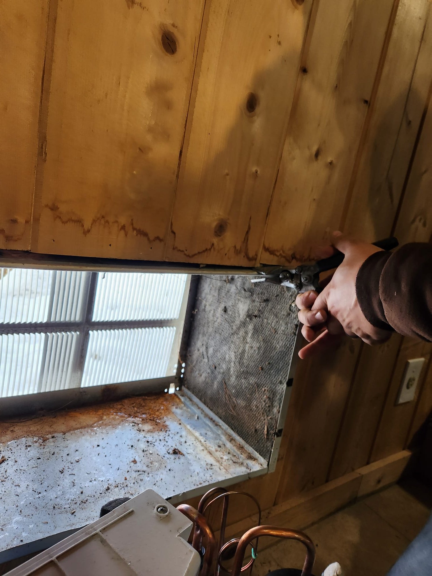 
Install new Friedrich PTAC unit into existing wall sleeve