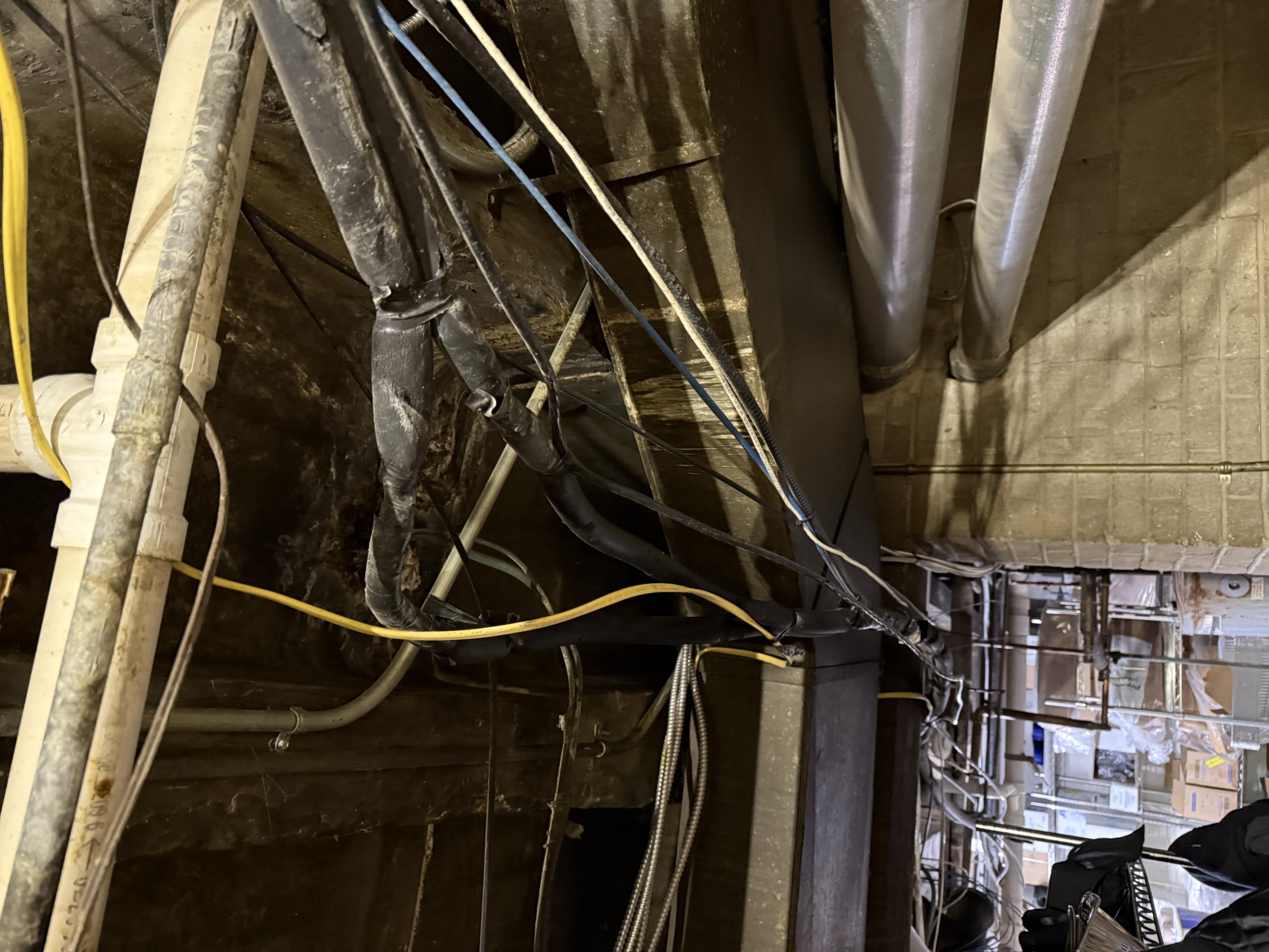 Daikin ductless split heat pump current fault code for out of refrigerant 
Lykens property management came to provide roof access
Figured out which unit on the roof belongs to this system
System is 100% out of refrigerant
Customer has records from property management work orders regarding system not operating normally back to when they took possession of the space
Maintenance filled the refrigerant without locating the leak and called it good
Installation of the system is extremely poor quality
Traced refrigerant line set through the restaurant next door's basement
Unsure how the lines are ran to get to the indoor head between the restaurant wall and theirs

Recommend replacing the system and the line set
All of these issues are pre-existing to the customer taking possession of the space from the rental company
