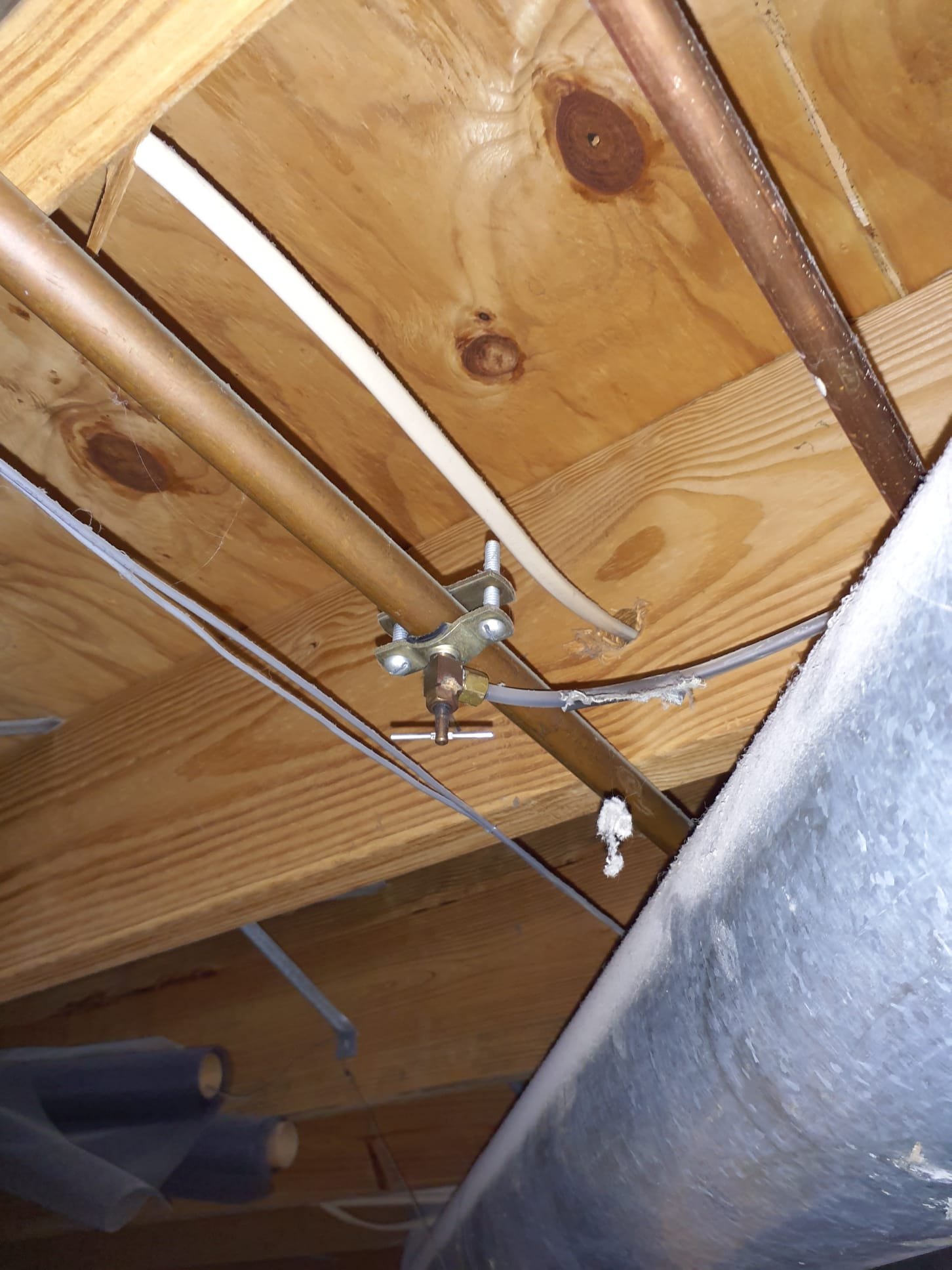 Preventative maintenence inspection on 2016 Lennox standard efficiency furnace. 16x25x1 air filter in good condition. Clean flame sensor and check ignitor. Visual inspection of burners. Test blower capacitor. Test ran operation from thermostat call for heat. Temperature rise is within specs. Blower and inducer motors tested good. 4" galvanized B-vent in good condition and no sign of leaks. 0PPM CO detected during testing. Tested operation of humidifier during heating test. Solenoid opens properly but no water comes out. After further investigation, found that the saddle valve on the water line is not letting any water out. Attempted to unplug by closing and reopening multiple times with no luck. Saddle piercing valve will need replaced for proper humidifier operation. Aside from above mentioned issue, the furnace tested within specifications and is safe to operate. 