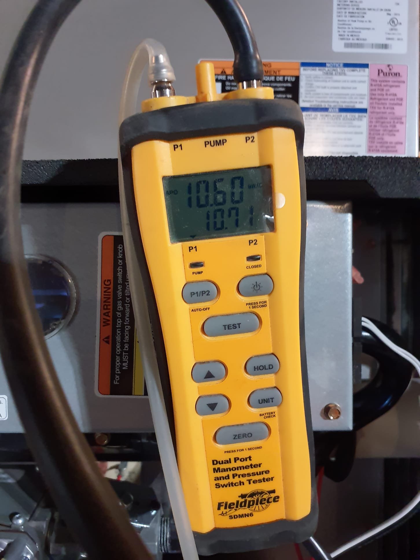 Furnace had a tripped rollout safety
Checked for blocked venting outside
Ran combustion test, very high CO going out the exhaust 
Gas pressure verified to be correct 

Will reschedule asap to replace the heat exchanger