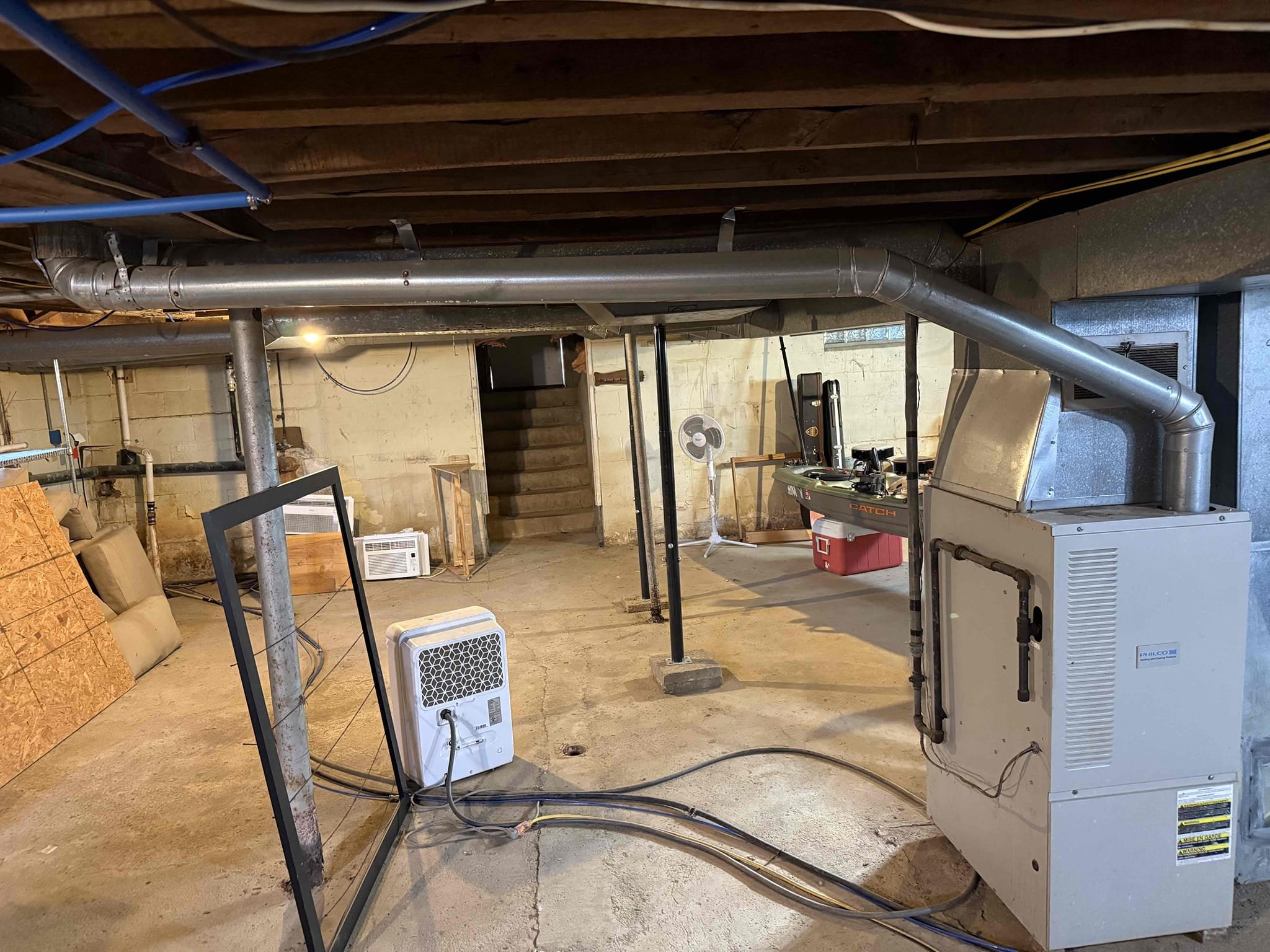 Upon arrival inspected system and found unit in ignition failure code 4. Flame sensor was filthy igniter tested at 120ohms standard M style igniter. Test run unit with clean flame sensor and had no issues. Found vent pipe had multiple splits in pipe allowing exhaust gases to leak. Repaired with tape to keep system safe while temporarily operating and quote repair to vent pipe three 5 foot sections of 4” pipe and 3 90° 4” standard 1 90° 4” double 