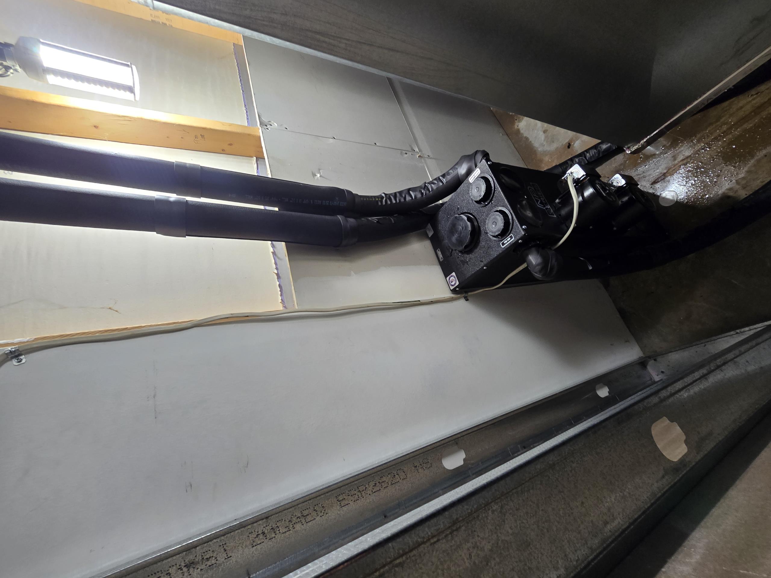 
Install new 2-pump non-pressurized flow center

Our technician has identified that the current geothermal loop field currently has an active leak (or multiple leaks) resulting in ongoing loss of loop fluid/pressure. The exact location, cause, and full extent of the leak(s) are unknown without further invasive testing or excavation, which is outside the scope of this service call.
Purpose of This Repair
The replacement of the flow center (and any associated valves, pumps, or flush/fill components) is being performed solely as a temporary measure intended to slow or reduce the rate of fluid loss from the existing leaking loop. This work is being done to allow continued temporary use of the geothermal system while a permanent repair or loop replacement is planned.