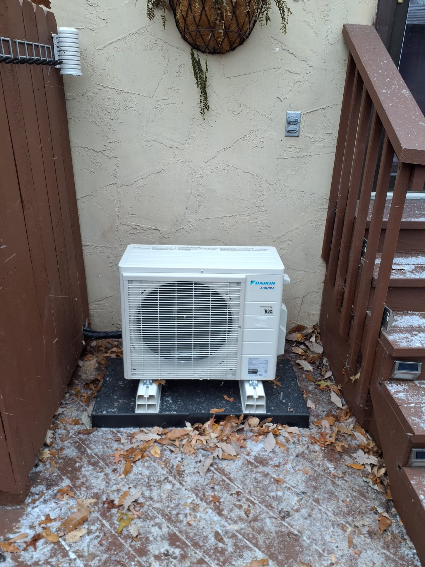 
SOLD: 12/09/2025 4:46:48 PM - Option 2

Install Daikin Aurora Ductless System
Variable Speed Heat Pump:
Model #: RXT09AVJU9
Serial #: Y011276
9,000 BTU's
21 SEER2 - 12.2 EER2 - 10.2 HSPF2
Heating Operation at -13 Degrees & Above
Daikin Wall Mounted Air Handler
Model #: FTXV09AVJU9
Serial #: Y285941

Installation:
* Installation of electric wiring whip & disconnect
* Start up and commission new system
 
Warranty:
12 Year Daikin manufacturers Parts Warranty (Annual maintenance must be performed)
2 Year Westin Air Labor Warranty (Annual maintenance must be performed)
