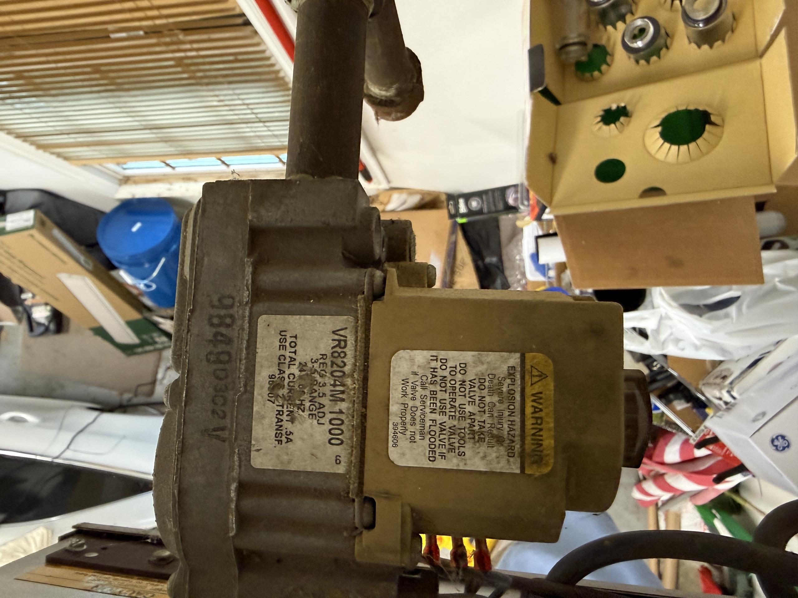 Diagnosed failed gas valve
24V present at MV terminal, valve clicks but no gas flows