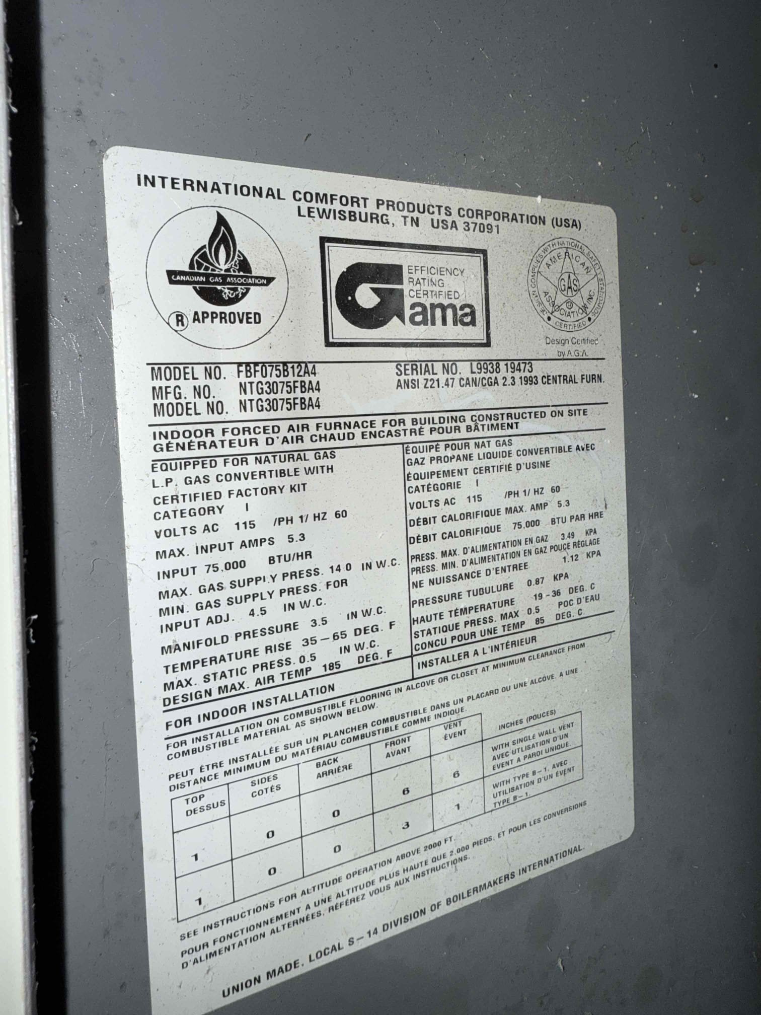 Upon arrival, inspected system and found inducer motor was seized. Pull inducer motor remove debris from housing and free motor by hand. Bearings are extremely stiff with age of unit and the unlikelihood of getting a motor available today, Oiled motor and test ran system with current motor. Got system operational temporarily will have to return and replace motor or replace whole system if customer prefers alternative route. 