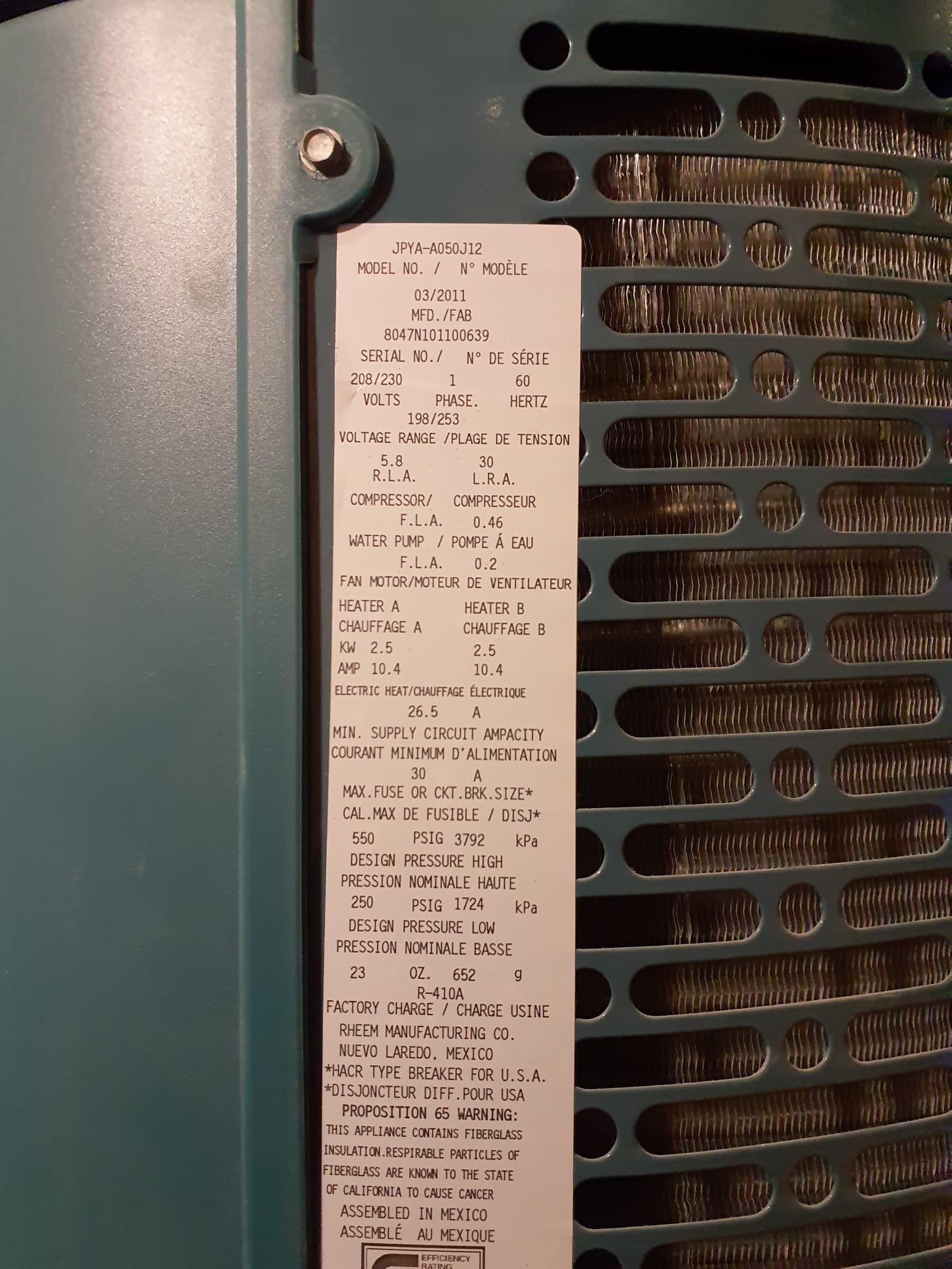 Signed up for geothermal maintenance plan
Discussed operation of system