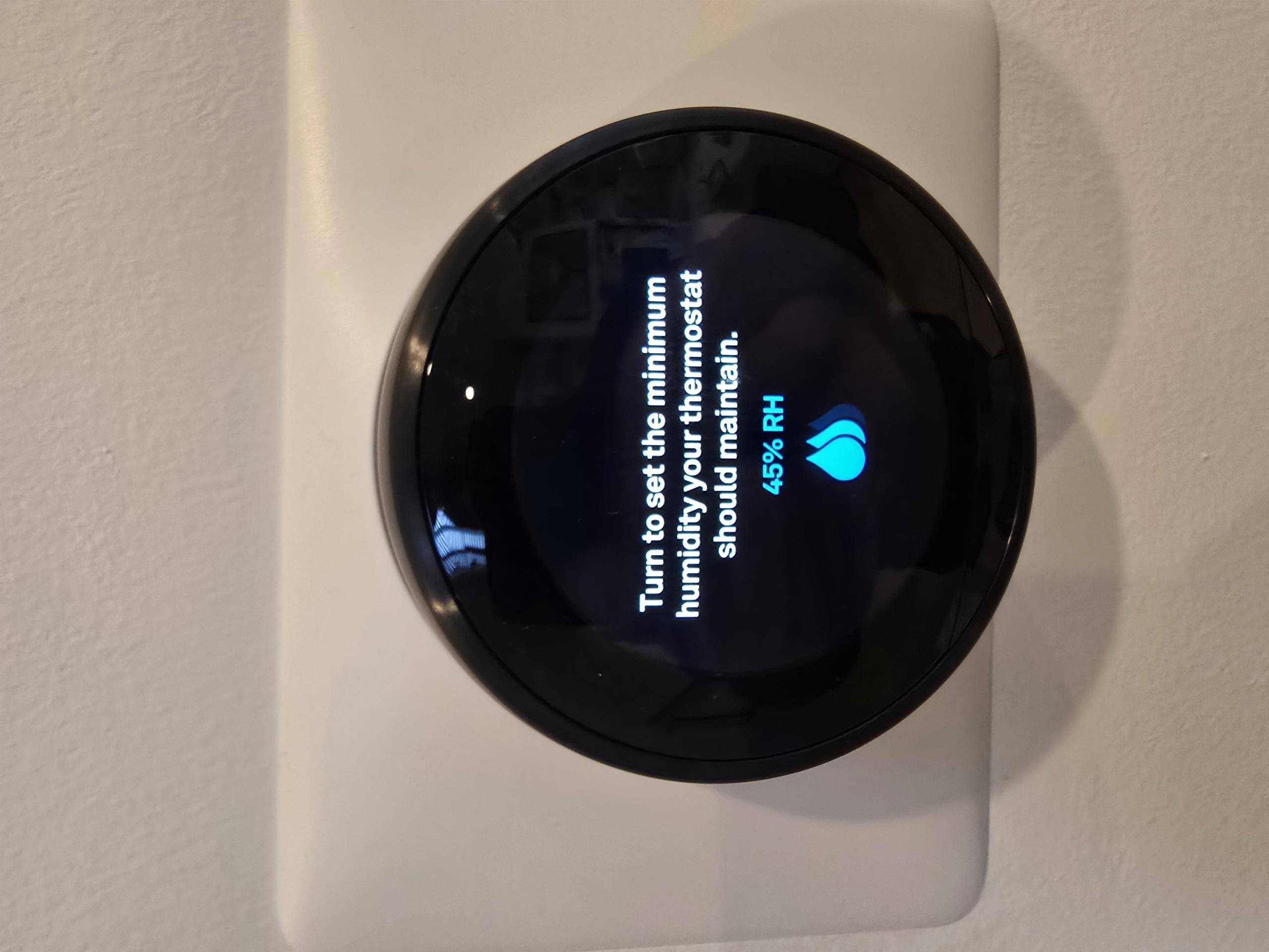 Google Nest thermostat is not properly controlling the humidifier. Confirmed proper wiring and that humidifier shuts off when furnace is powered off. This eliminates the possibility of tne wiring, or humidifier solenoid valve being the issue. Thermostat is powering humidifier when humidity is satisfied. Humidity set point of 45% and thermostat is still powering humidifier when it is reading 48%. Thermostat will need replaced. Japinder will replace the thermostat himself. 

Westin Air recommends Fresh Air Corps for duct work cleaning. 