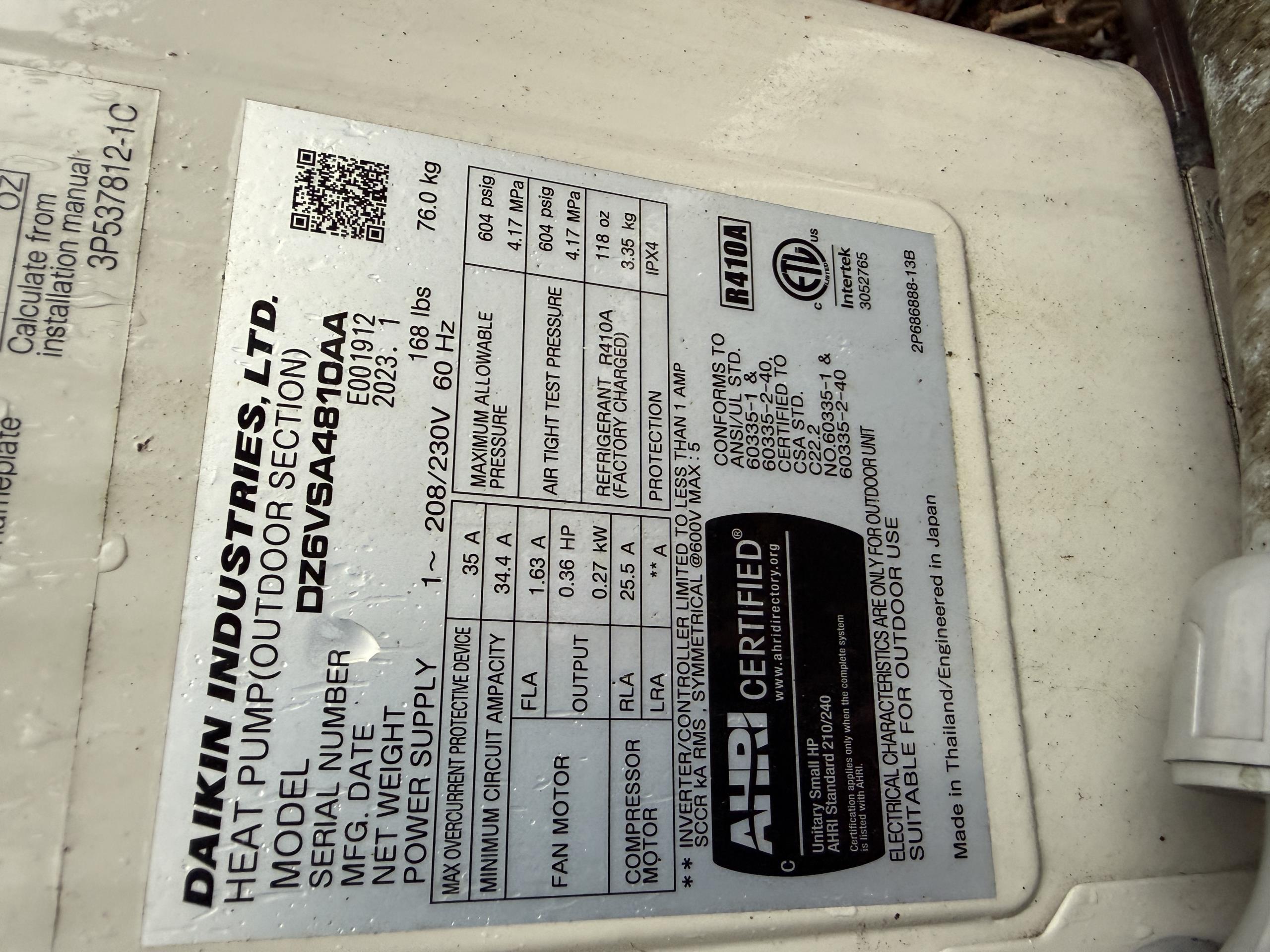 Performed diagnostics on a Daikin Fit heat pump
Had multiple faults for a Temperature sensor
Sensor is reading good data at this time
Unit will not respond to any inputs 
Starting with replacing the outdoor control board and adding a surge protector to the unit to protect the new board