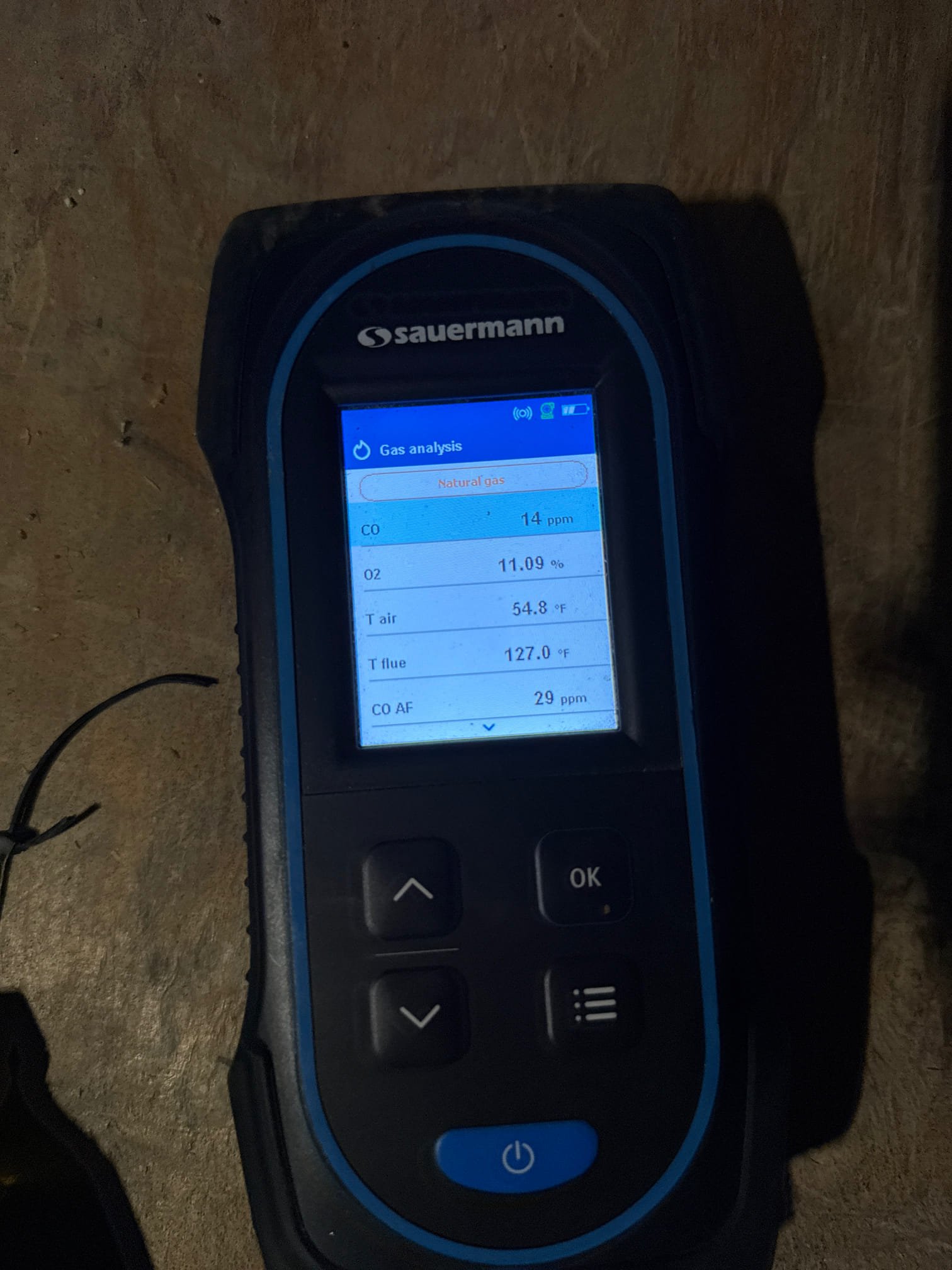 Remove and replace blower motor and replace thermostat due to unit running cooling and heat at same time. test run heat. Perform combustion analysis - unit passed 15 co 30coaf verified heat safe for operation due to unaware of exact circumstances furnace gas was shutoff. No concerns post repair unit heating as expected 