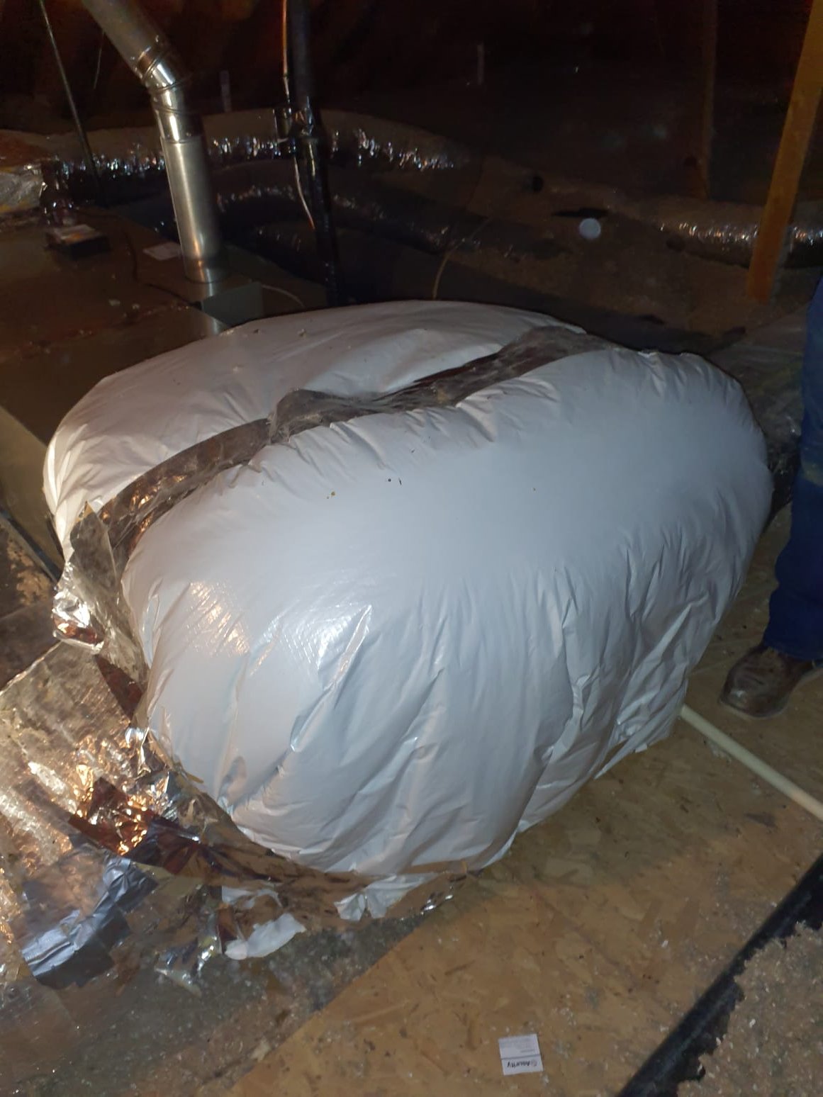 
12/08/2025 11:14:28 PM - Option 2

Install New Bryant HVAC System 
Bryant Legacy Single Stage Gas Furnace
Model #: 800SB36070M14A-B
Serial #: 4725A16439
70,000 BTU's - 80% AFUE
Bryant Single-Stage Air Conditioner
Model #: GA5SAN52400WABAA
Serial #: 4624X86037
2 Ton - 15 SEER2
Puron Advance Refrigerant, R-454B
Matching Cased Coil: CAAMP2414AMAEAAA
Serial #: 2725J13000
 
Installation:
* Reconnect to existing gas line and high voltage electric
* Transition to existing supply and return ductwork
* Start up and commission new system
* Honeywell T6 Pro Thermostat
* Air Filtration - Aprilaire 1210 (20X25) Media Air Cleaner
 
Warranty:
20 Year Bryant manufacturers Heat Exchanger Warranty (Annual maintenance must be performed)
10 Year Bryant manufacturers Parts & Compressor Warranty (Annual maintenance must be performed)
2 Year Westin Air Labor Warranty (Annual maintenance must be performed)
