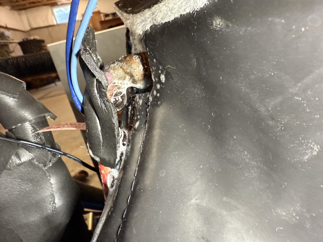 Upon arrival inspected system and found oil dripping from discharge line. Traced back to the compressor discharge. Unit needs refrigerant recovered and weighed in. Will build quote Monday 

Perform recovery, braze compressor discharge fitting pressurize blow pressure after passing leak down and and pull vacuum and verify vacuum holds. Charge 90oz into system and test run.  