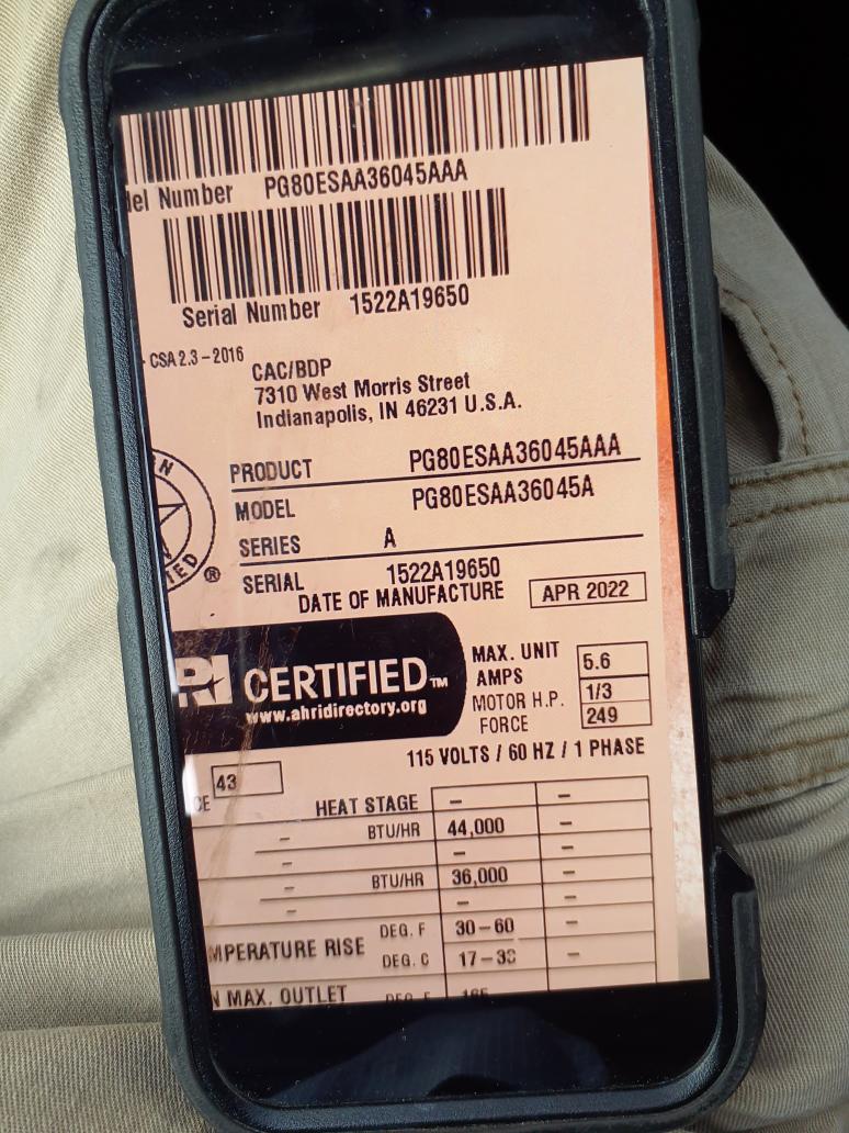 Inducer bearings failed
Replaced inducer assembly under factory parts warranty
Furnace operating properly
0ppm carbon monoxide present around the furnace and water heater
0ppm upstairs